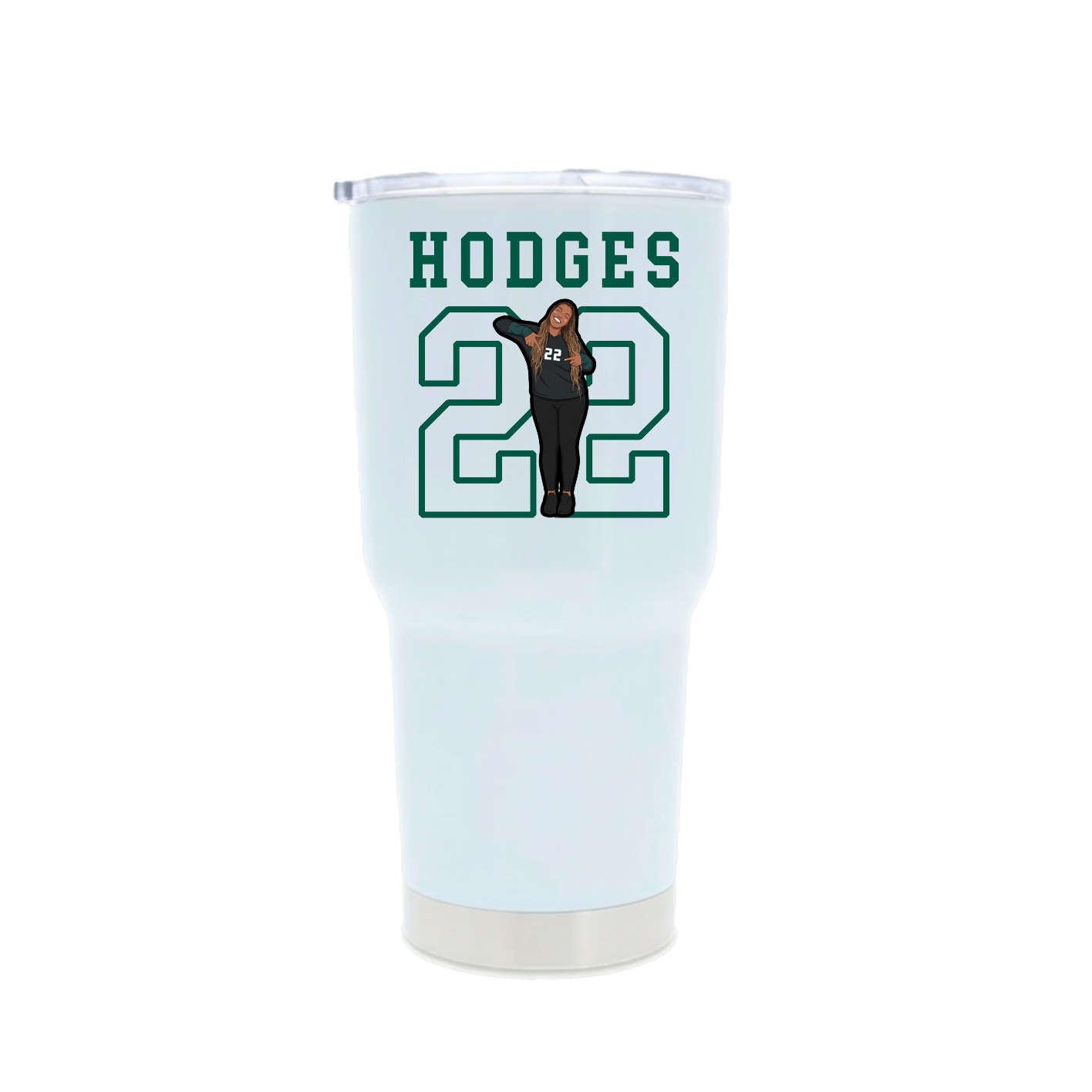 30oz Stainless Steel Tumbler — Shirsey in White