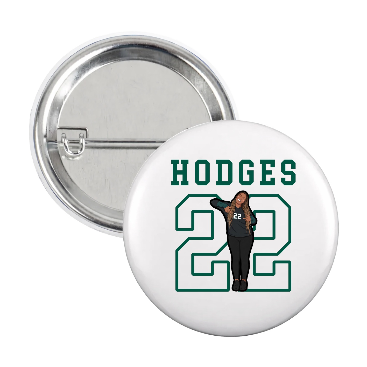Game Day Button — Shirsey in White