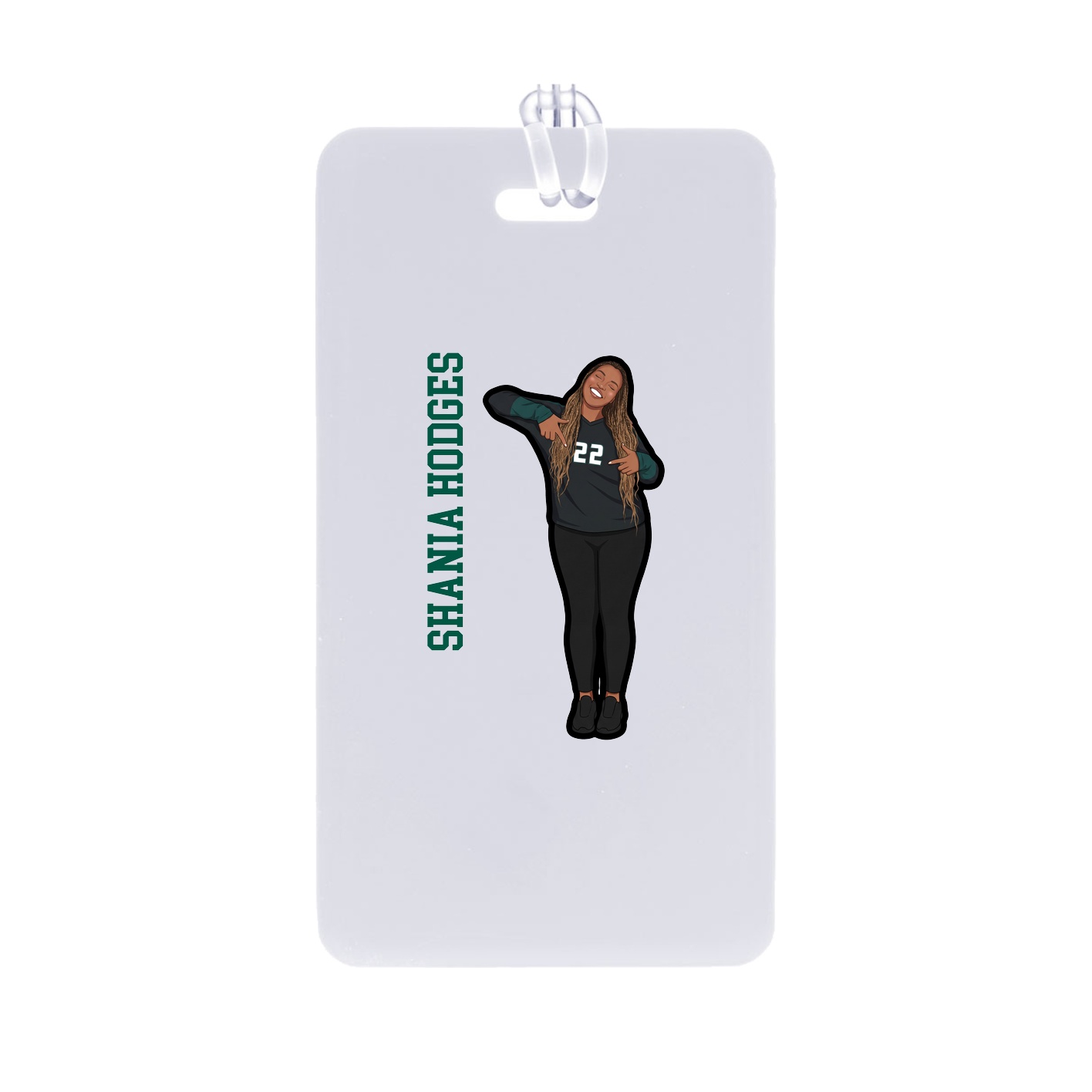 Bag Tag — Name Vertical in Classic