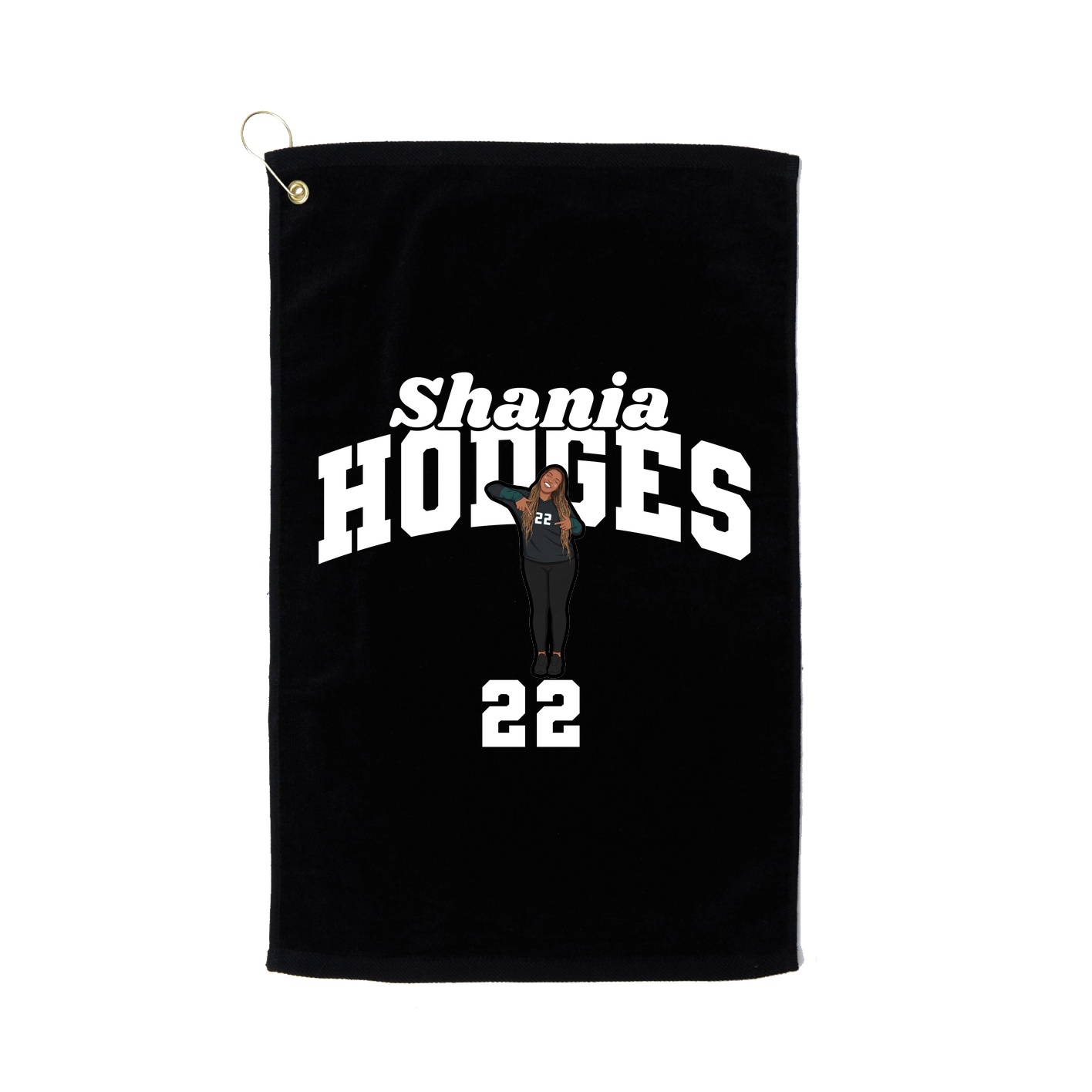 Golf Towel — Signature Arch in Black