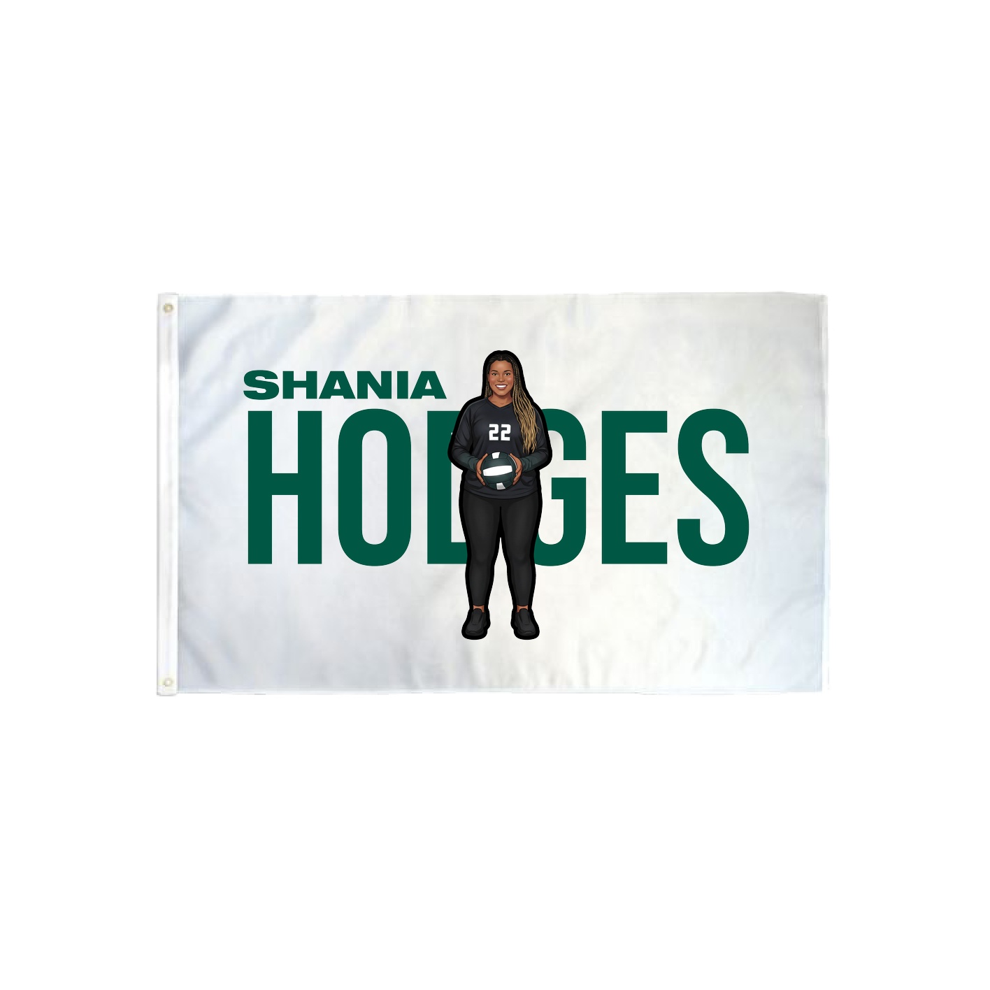 3x5 Flag — Player Name in Classic