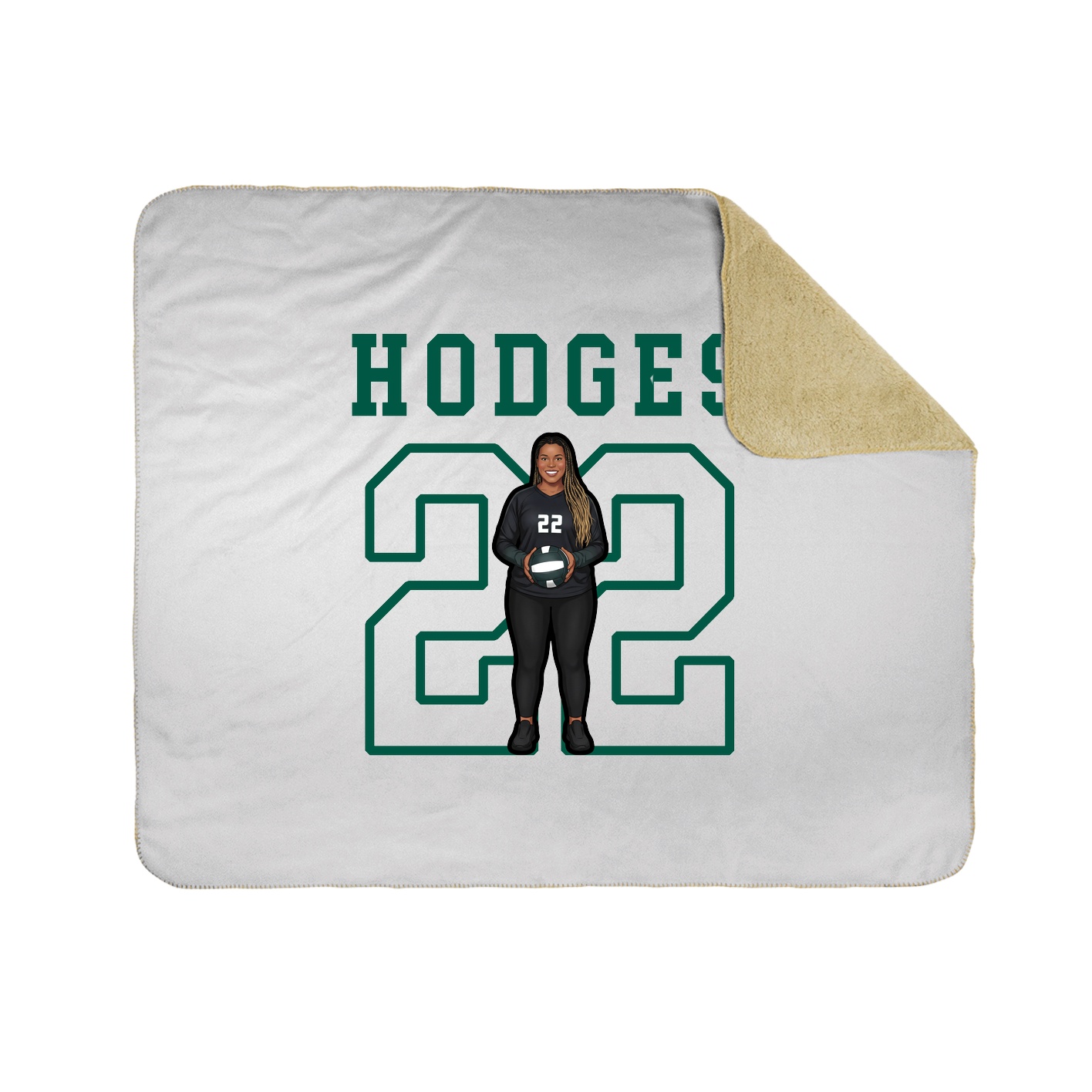 Throw Blanket — Shirsey in White