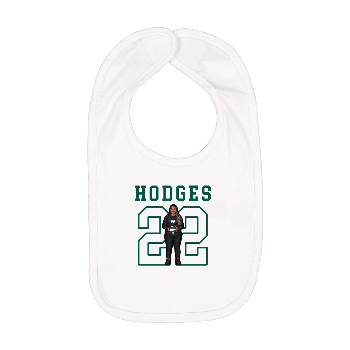 Infant Bib — Shirsey in White