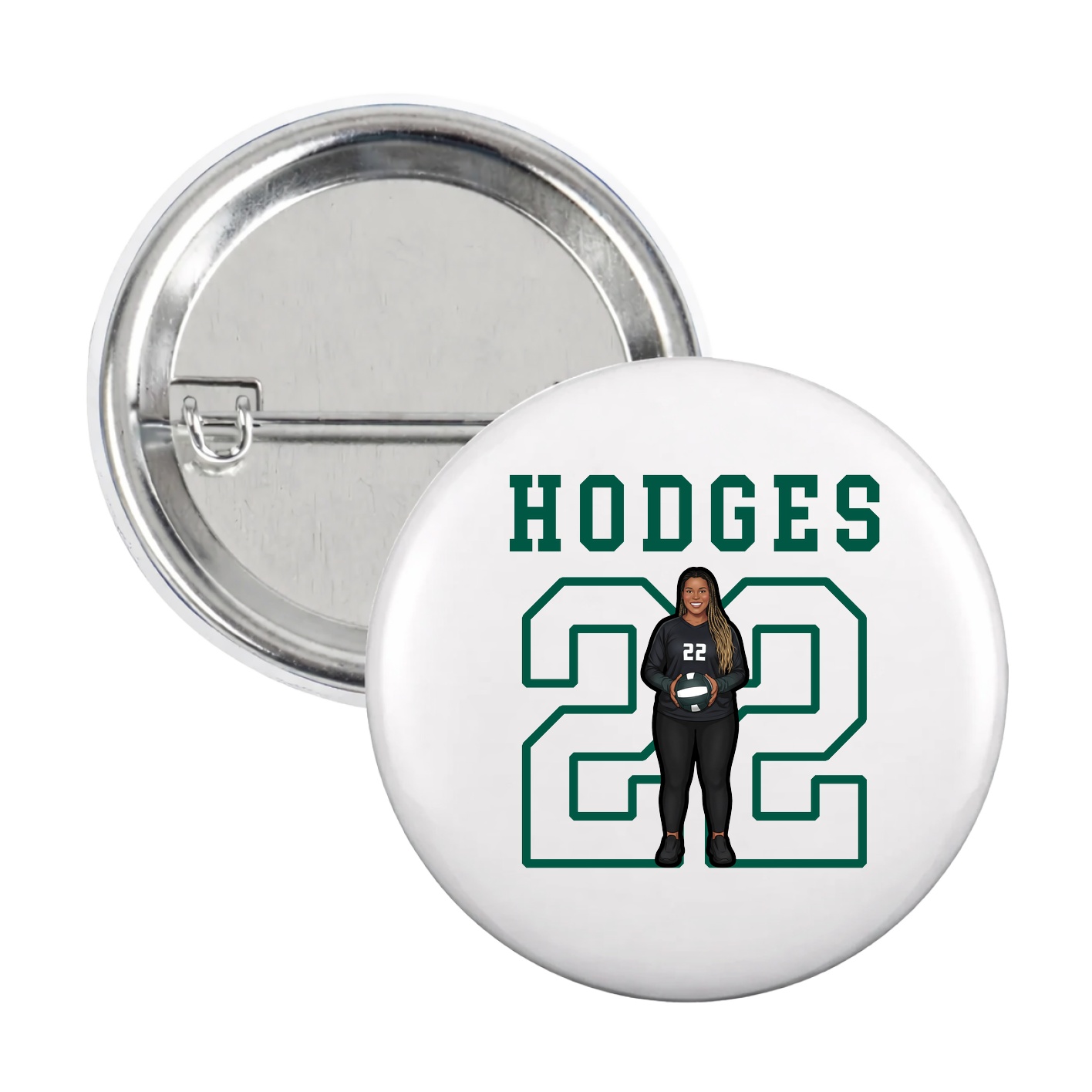 Game Day Button — Shirsey in White