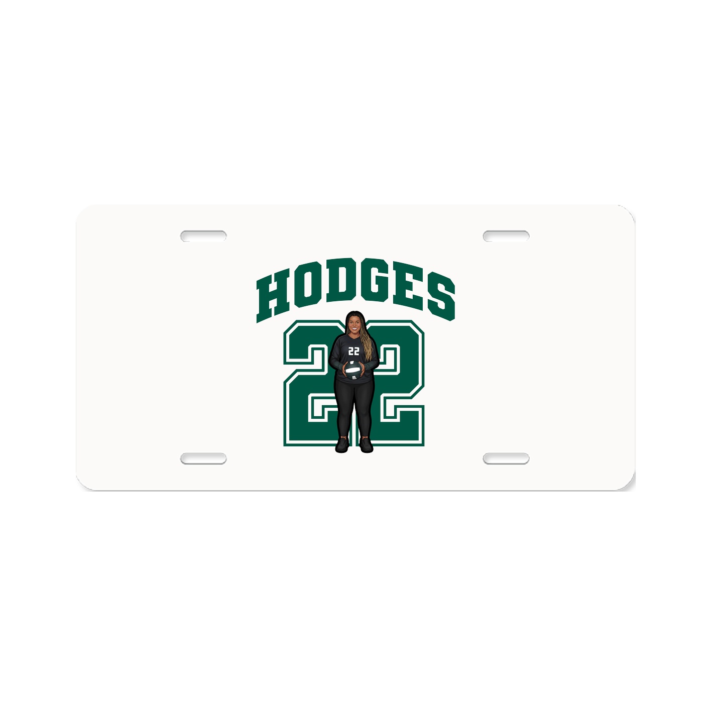 License Plate — Number in Classic