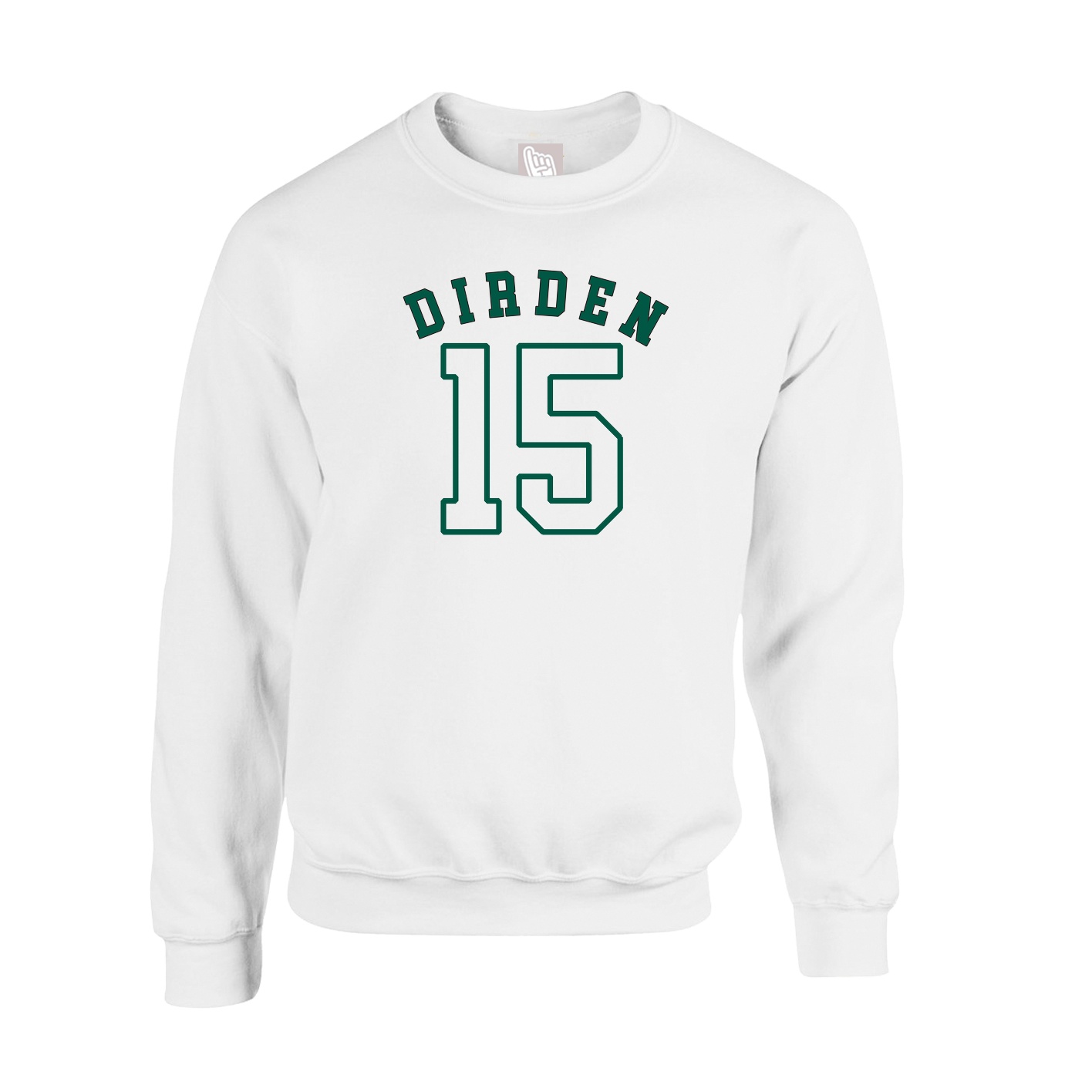 Fleece Crew — Shirsey Arch in White