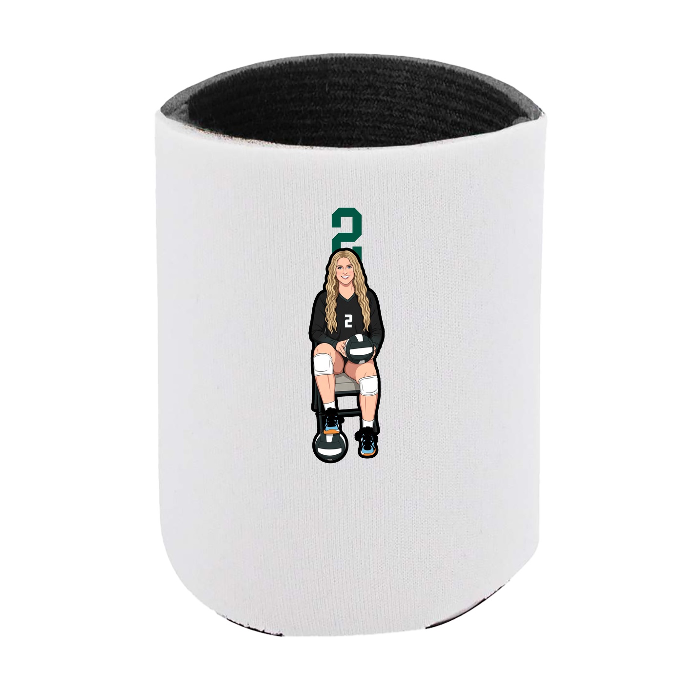 Can Holder — Number Top in White