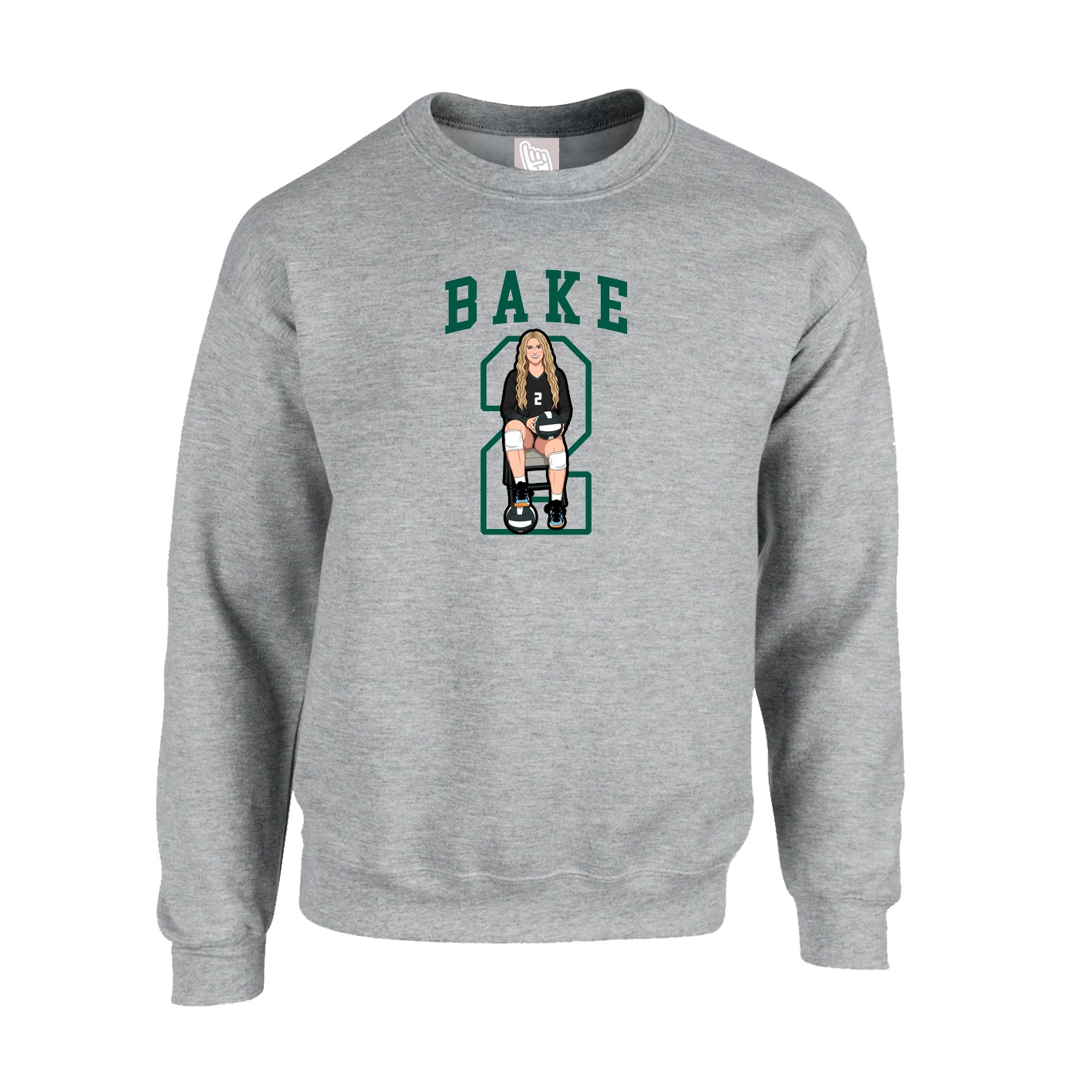 Fleece Crew — Shirsey in Grey