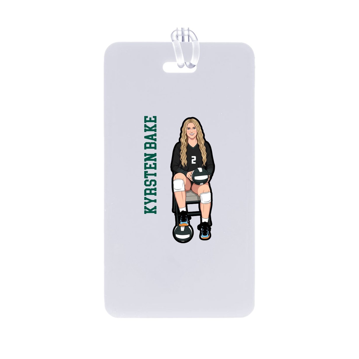 Bag Tag — Name Vertical in Classic