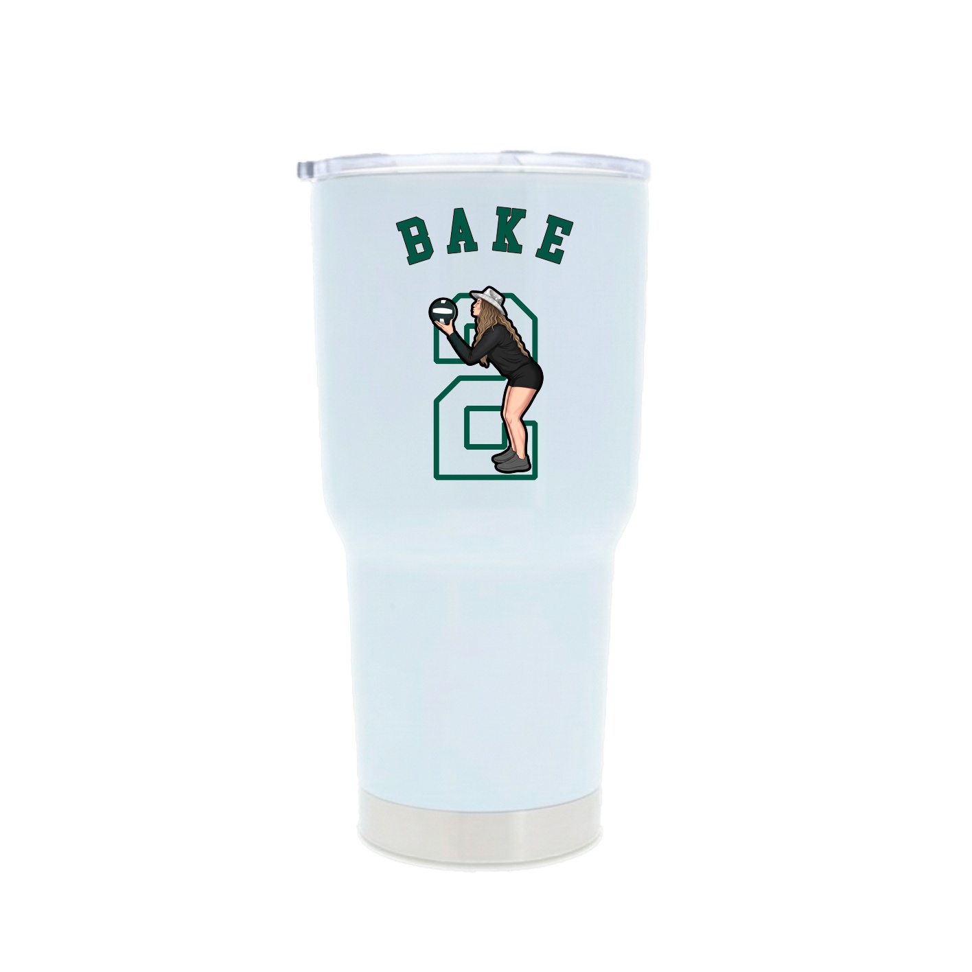 30oz Stainless Steel Tumbler — Shirsey Arch in White