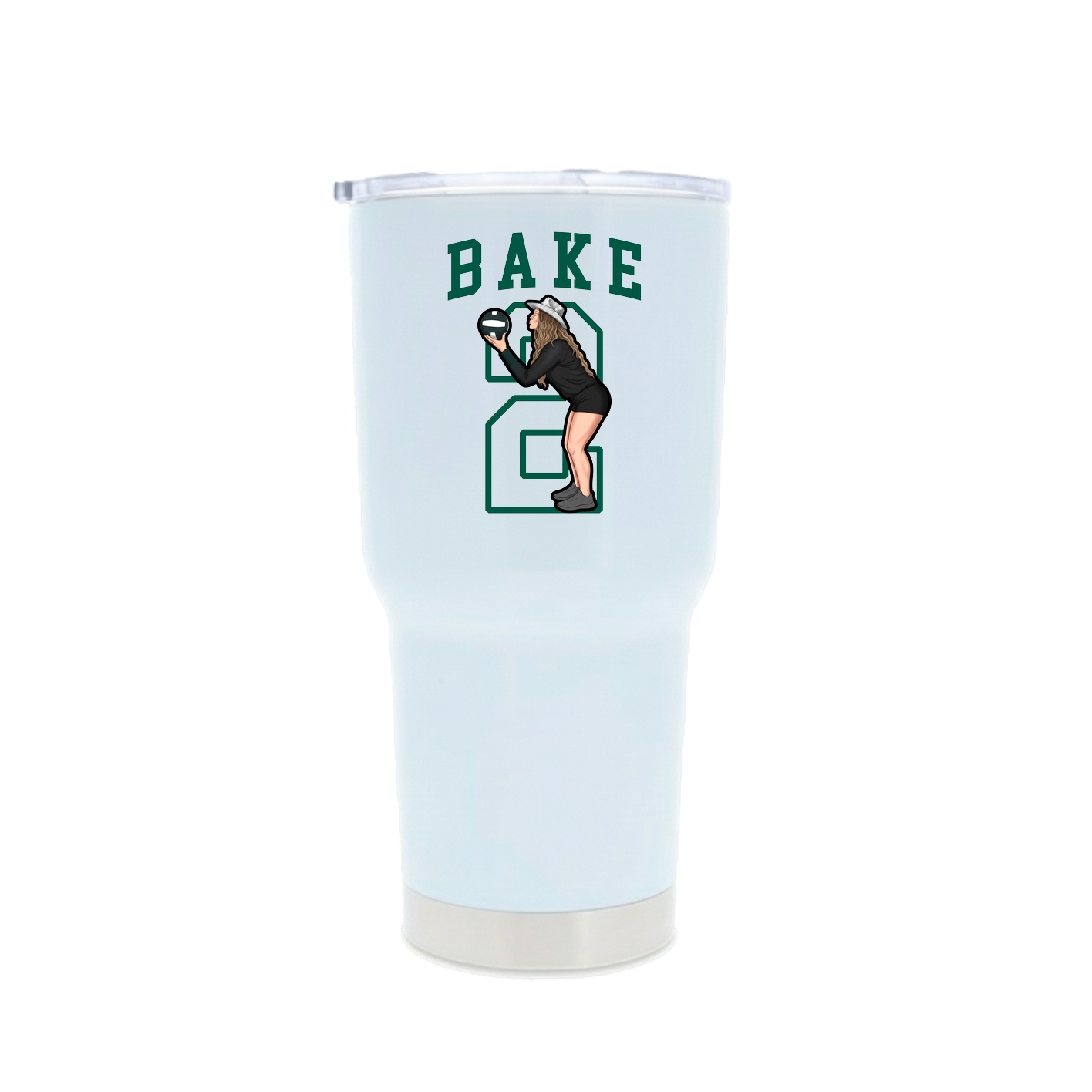 30oz Stainless Steel Tumbler — Shirsey in White