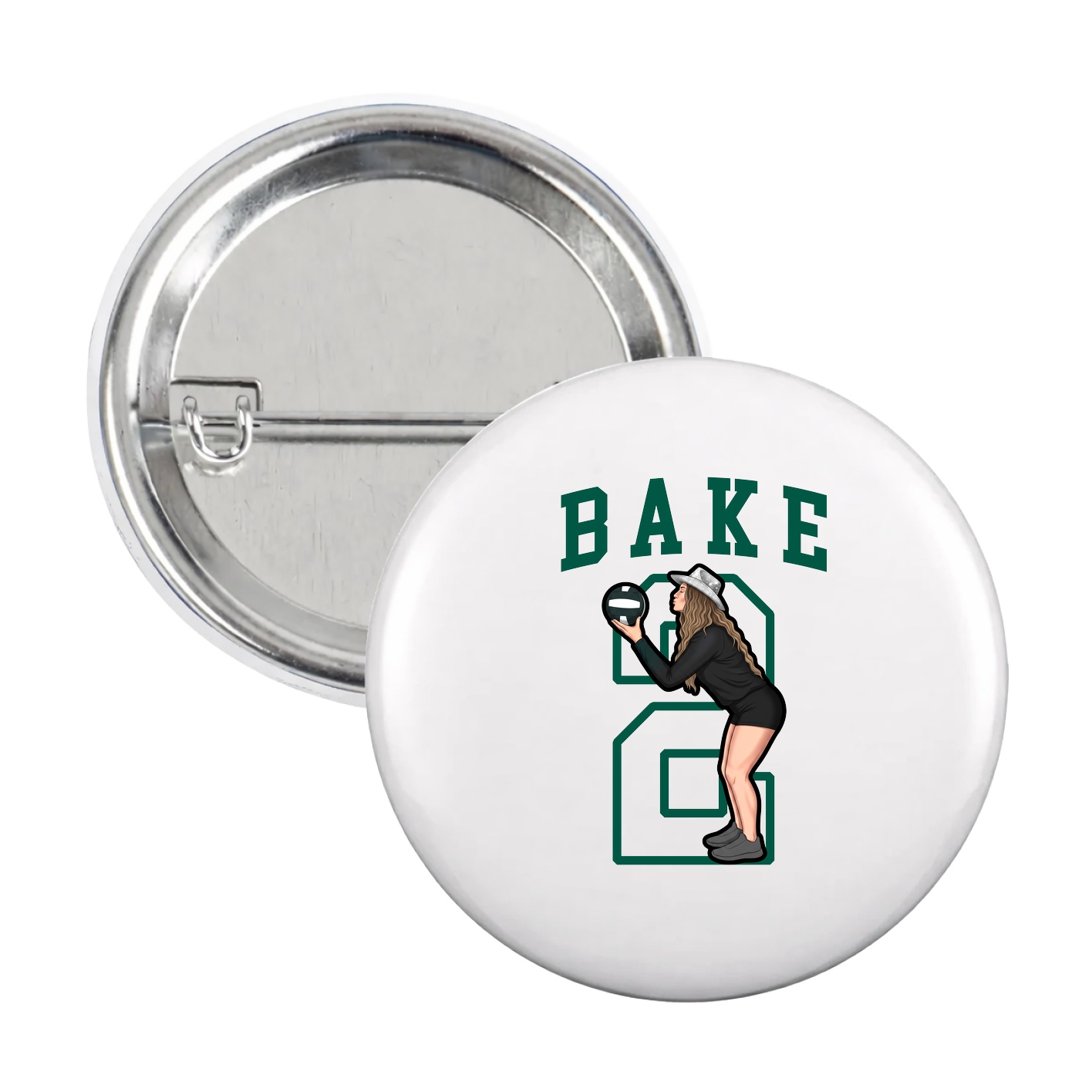 Game Day Button — Shirsey in White