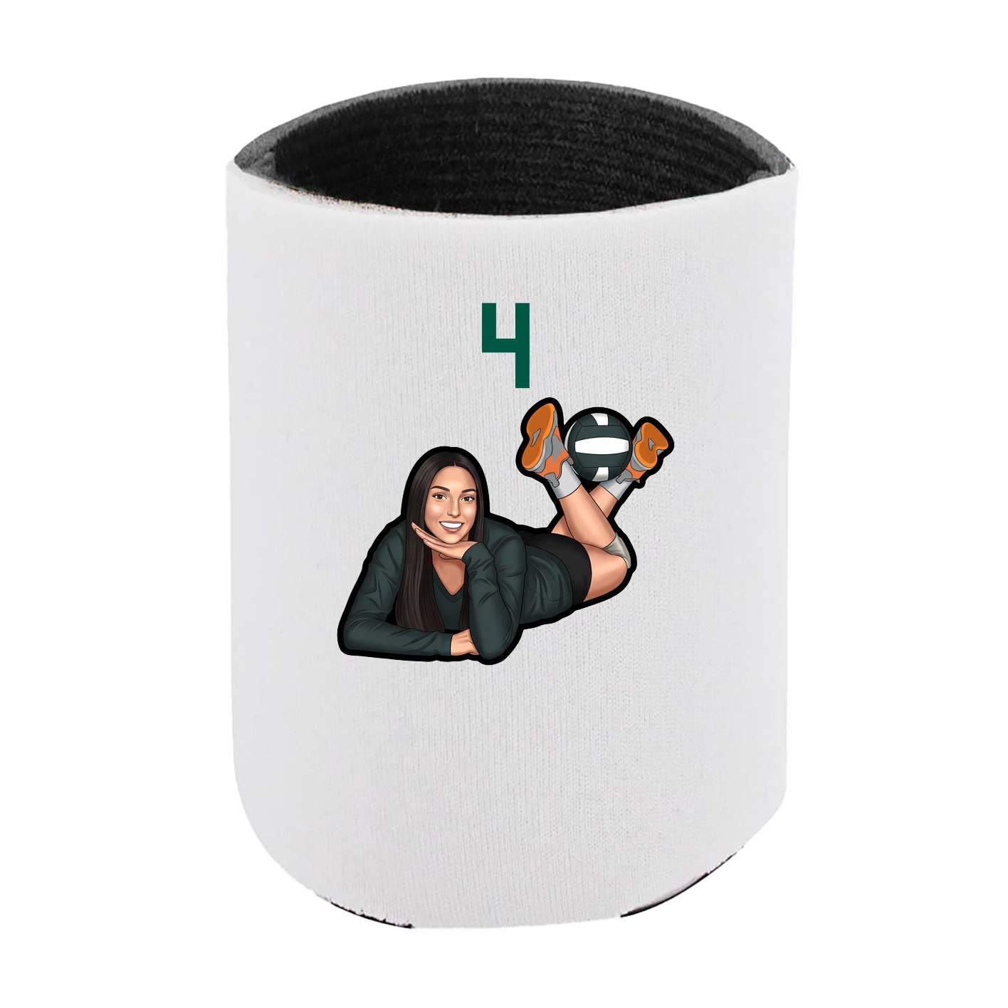 Can Holder — Number Top in White