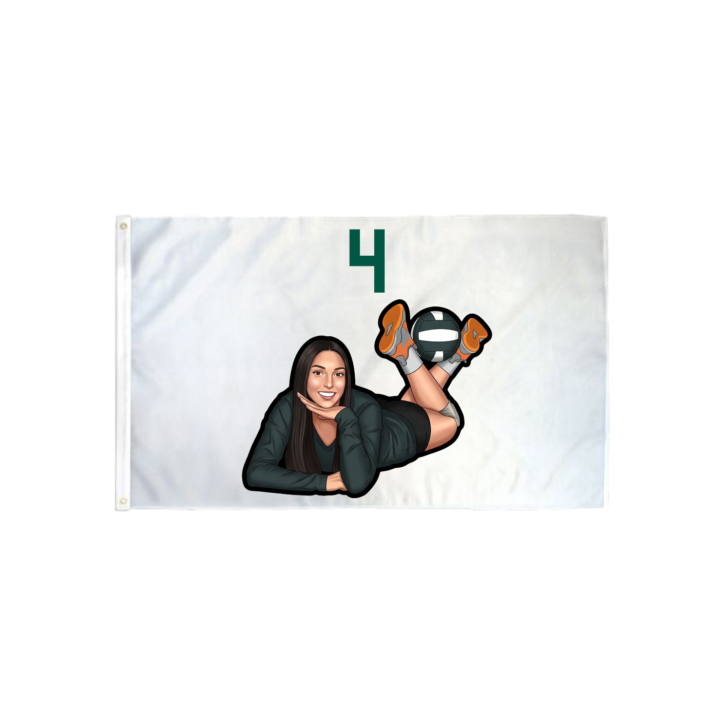 3x5 Flag — Number Top in Classic