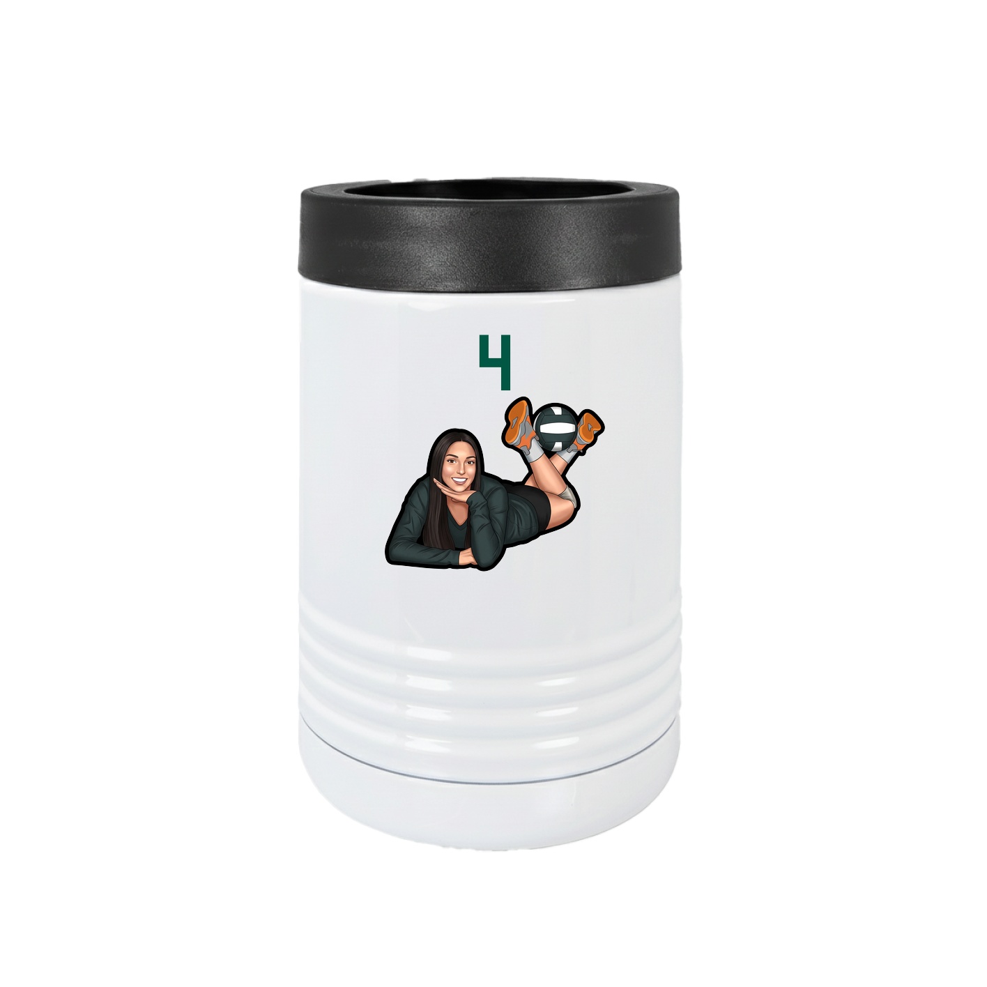 Beverage Holder — Number Top in White