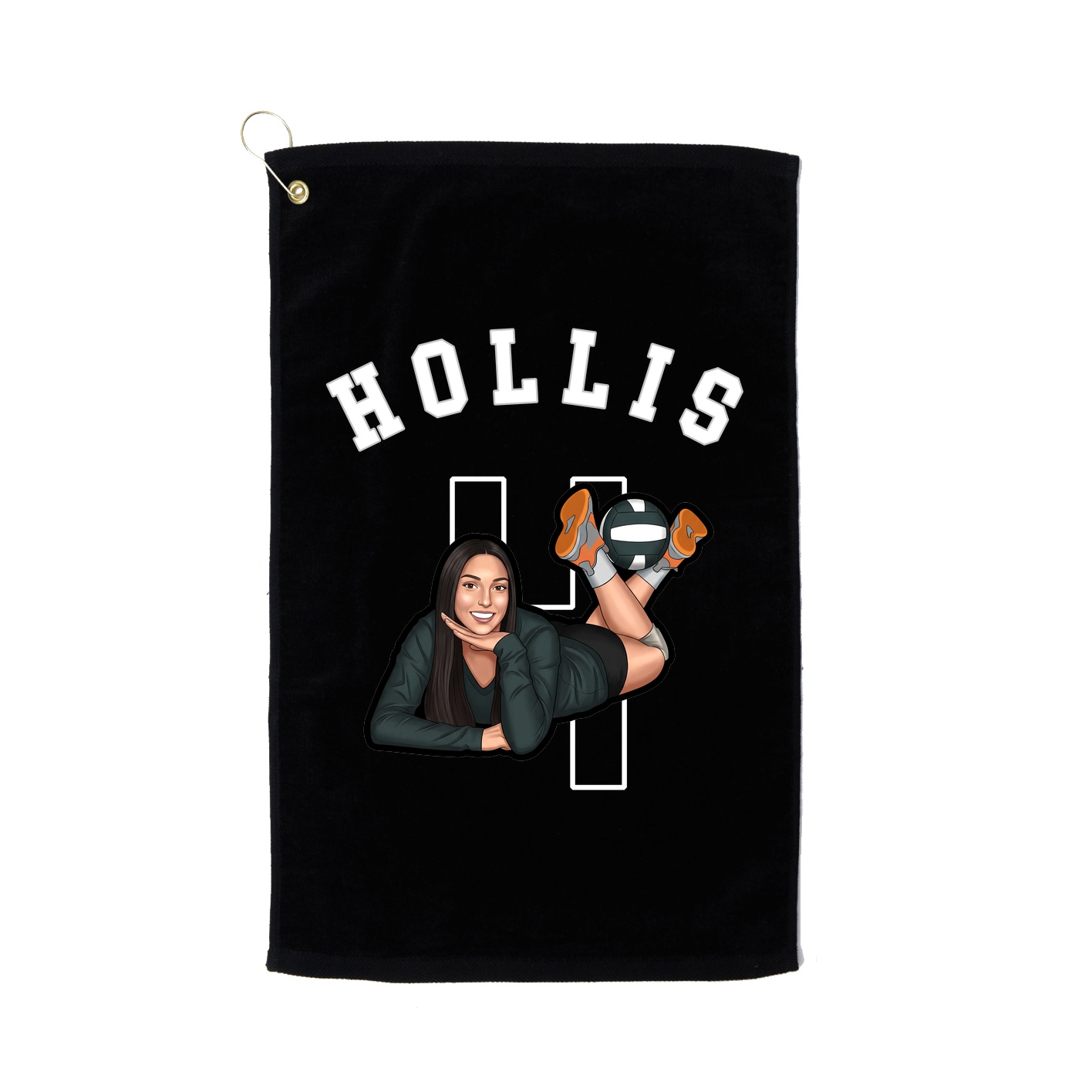 Golf Towel — Shirsey Arch in Black