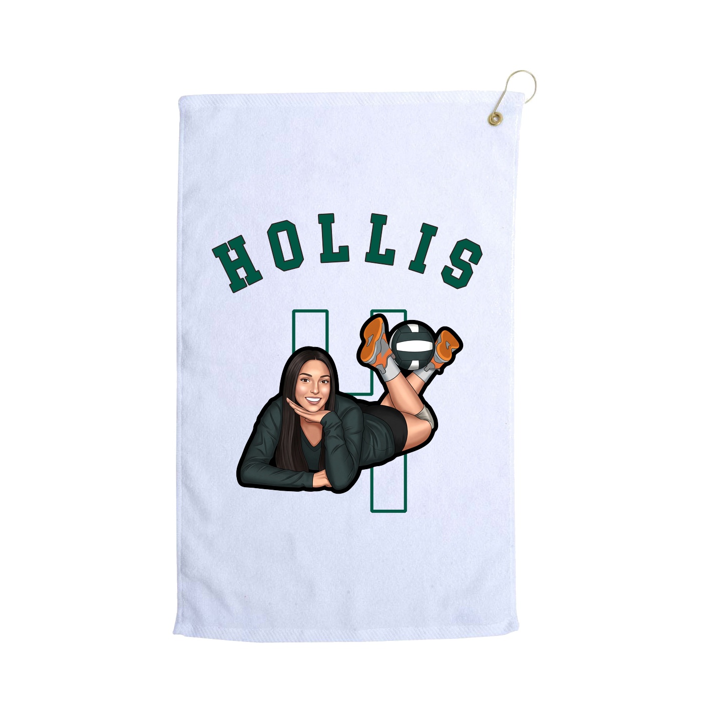 Golf Towel — Shirsey Arch in White