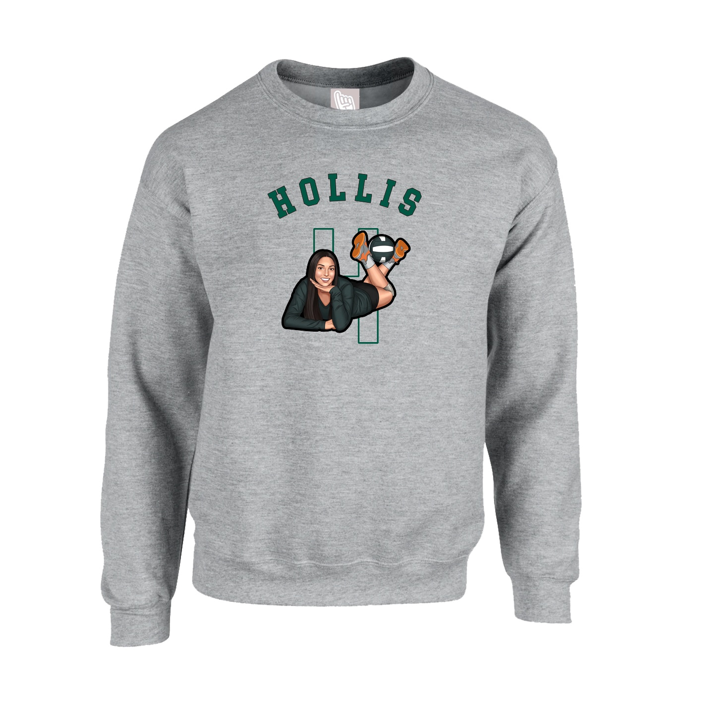 Fleece Crew — Shirsey Arch in Grey