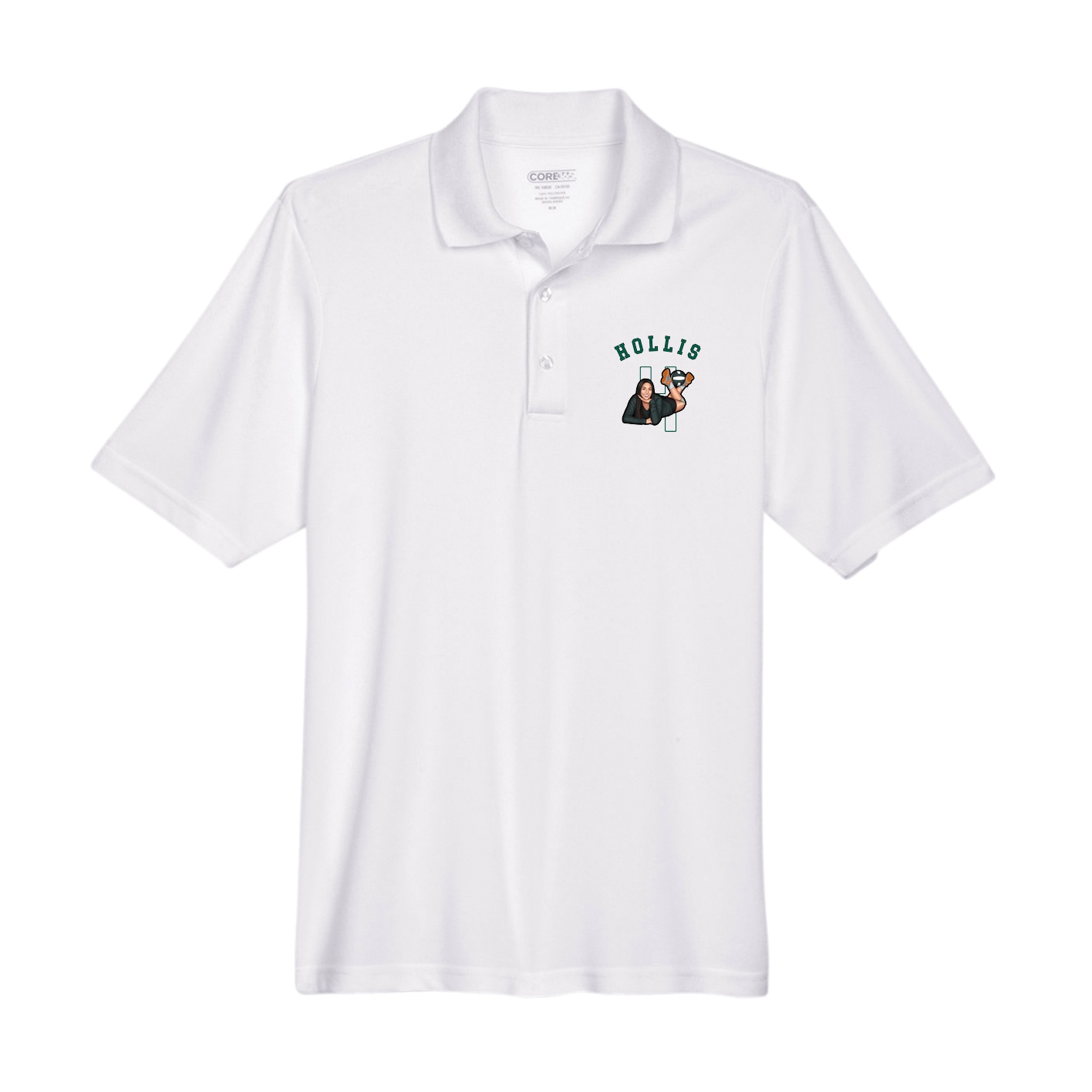 Performance Polo — Shirsey Arch in White