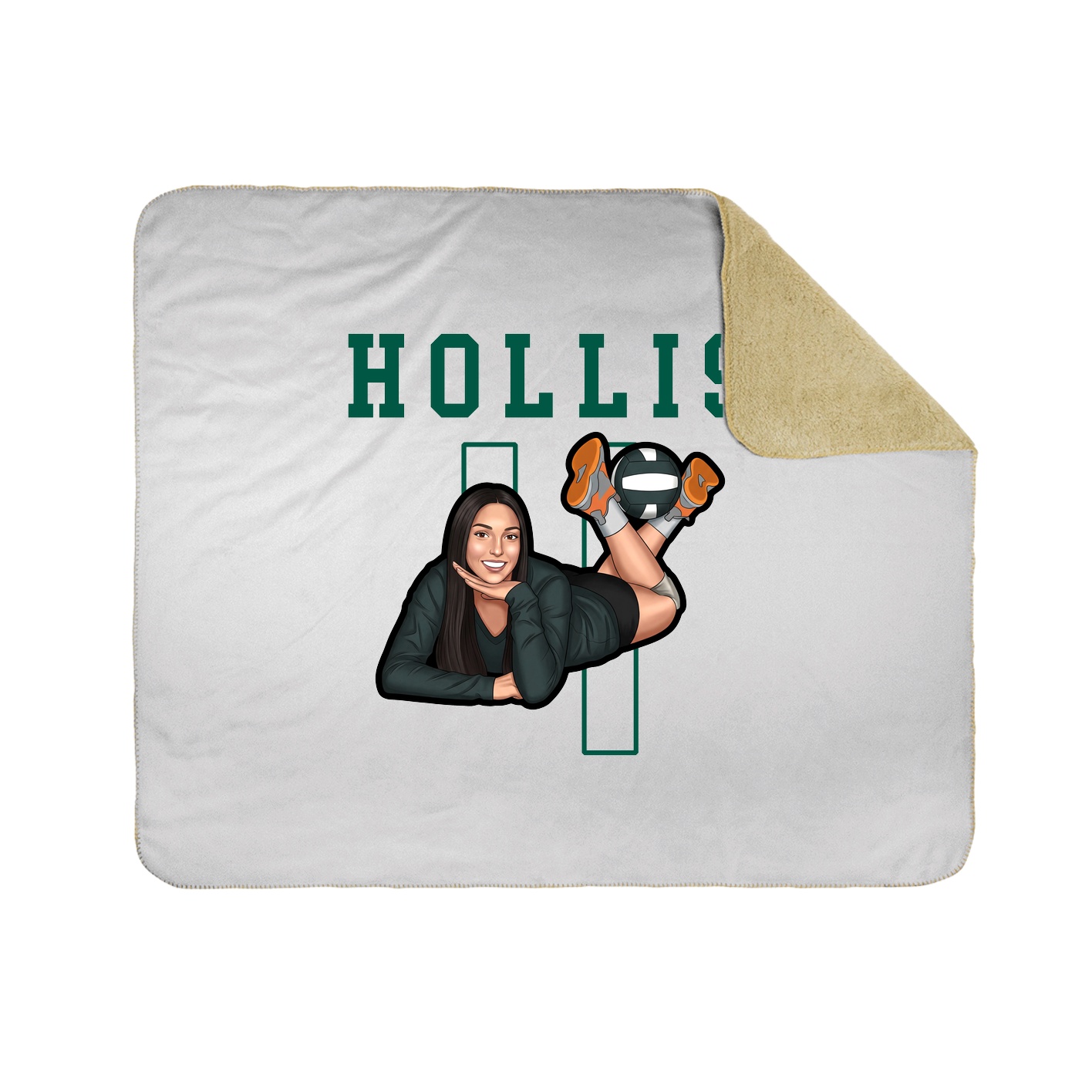 Throw Blanket — Shirsey in White