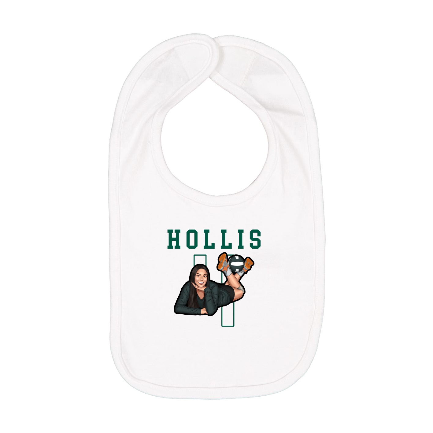 Infant Bib — Shirsey in White