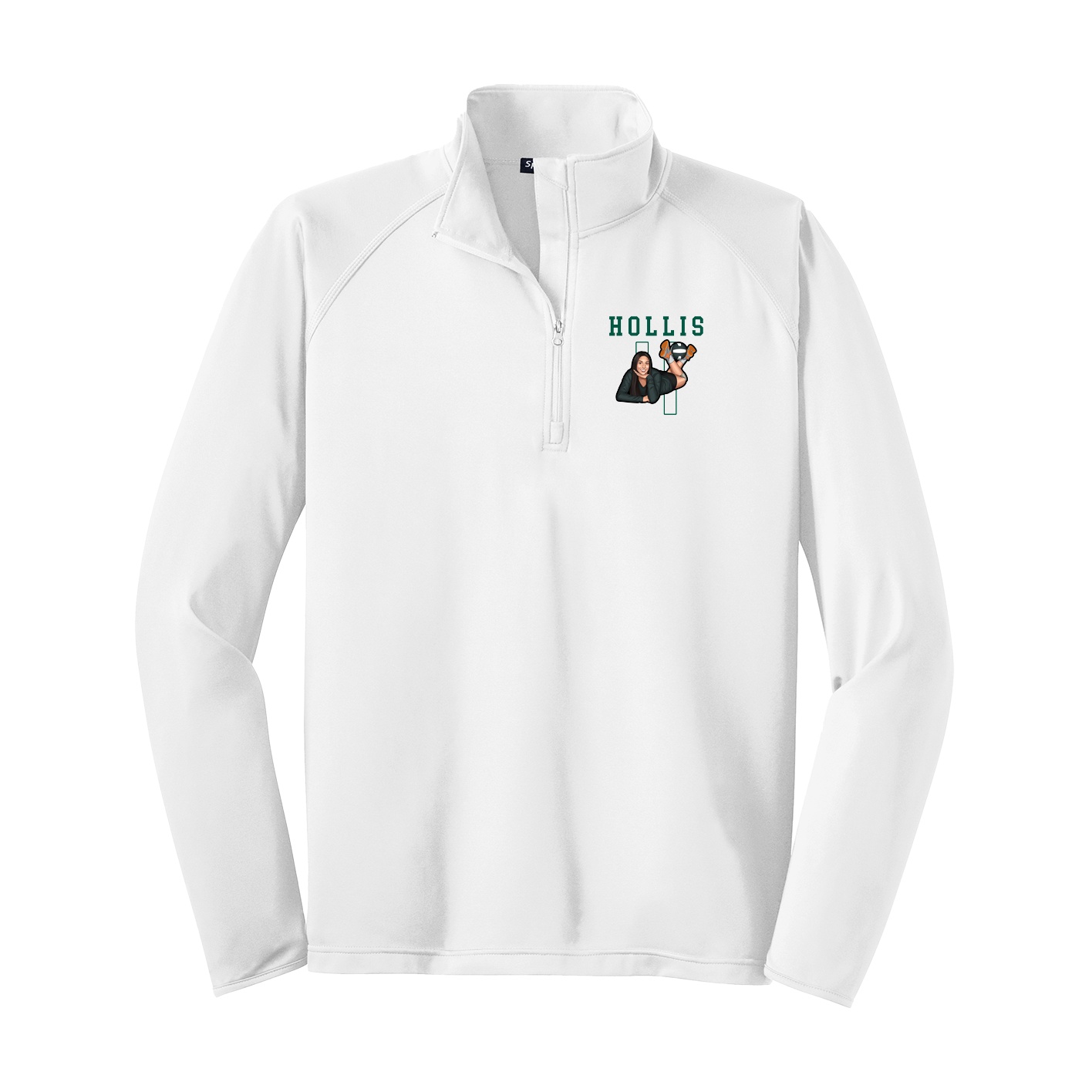 Q-Zip Pullover — Shirsey in White