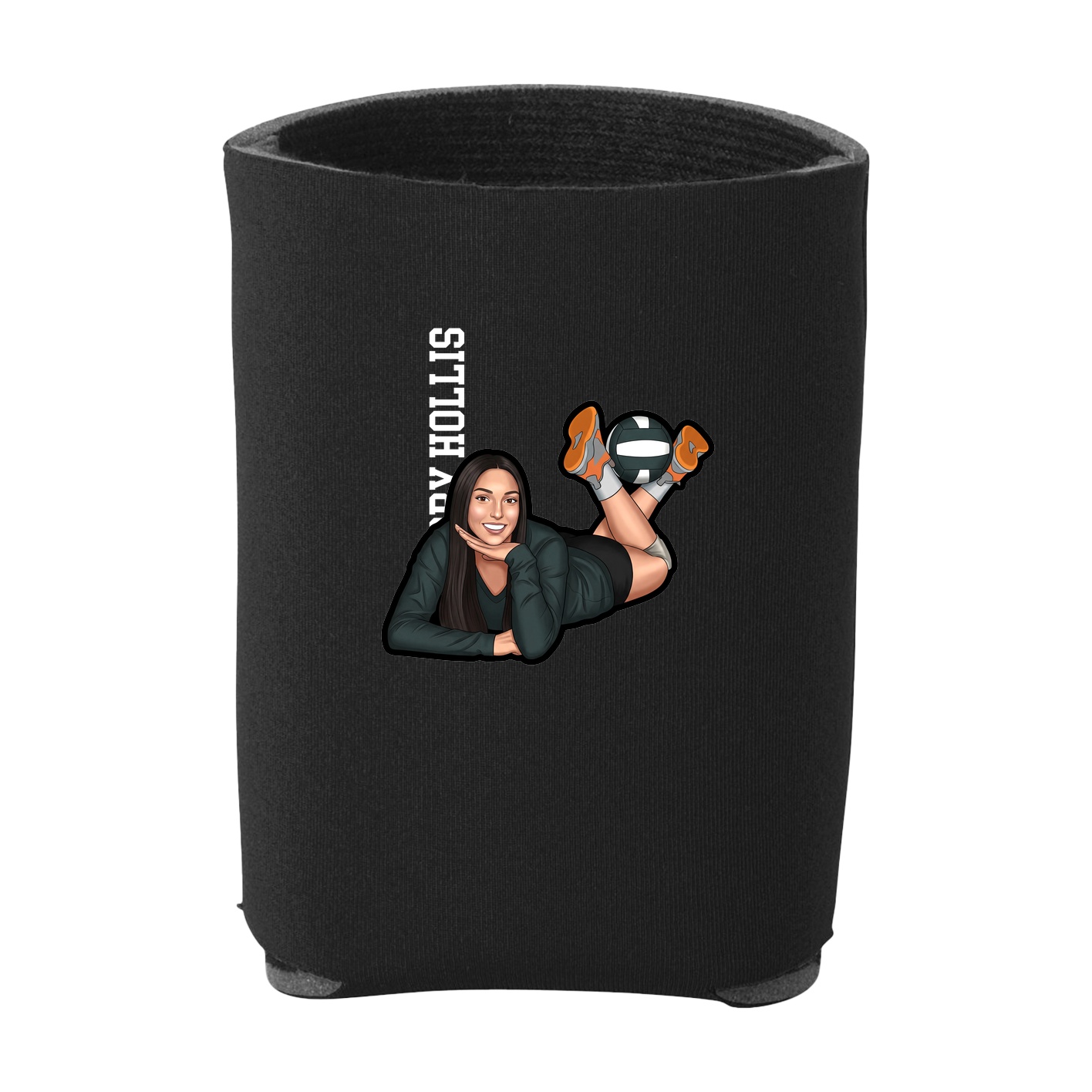 Can Holder — Name Vertical in Black