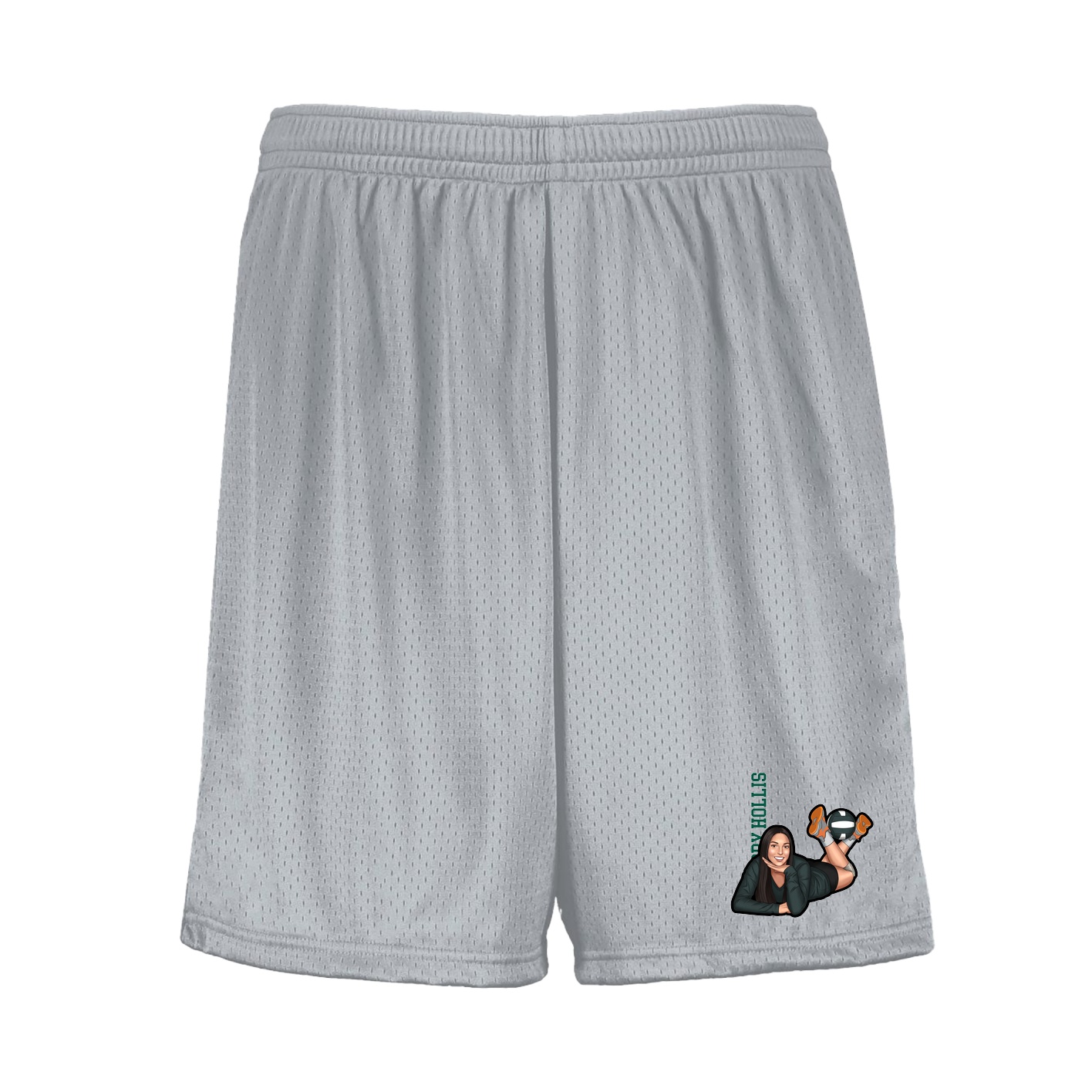 Shorts — Name Vertical in Silver