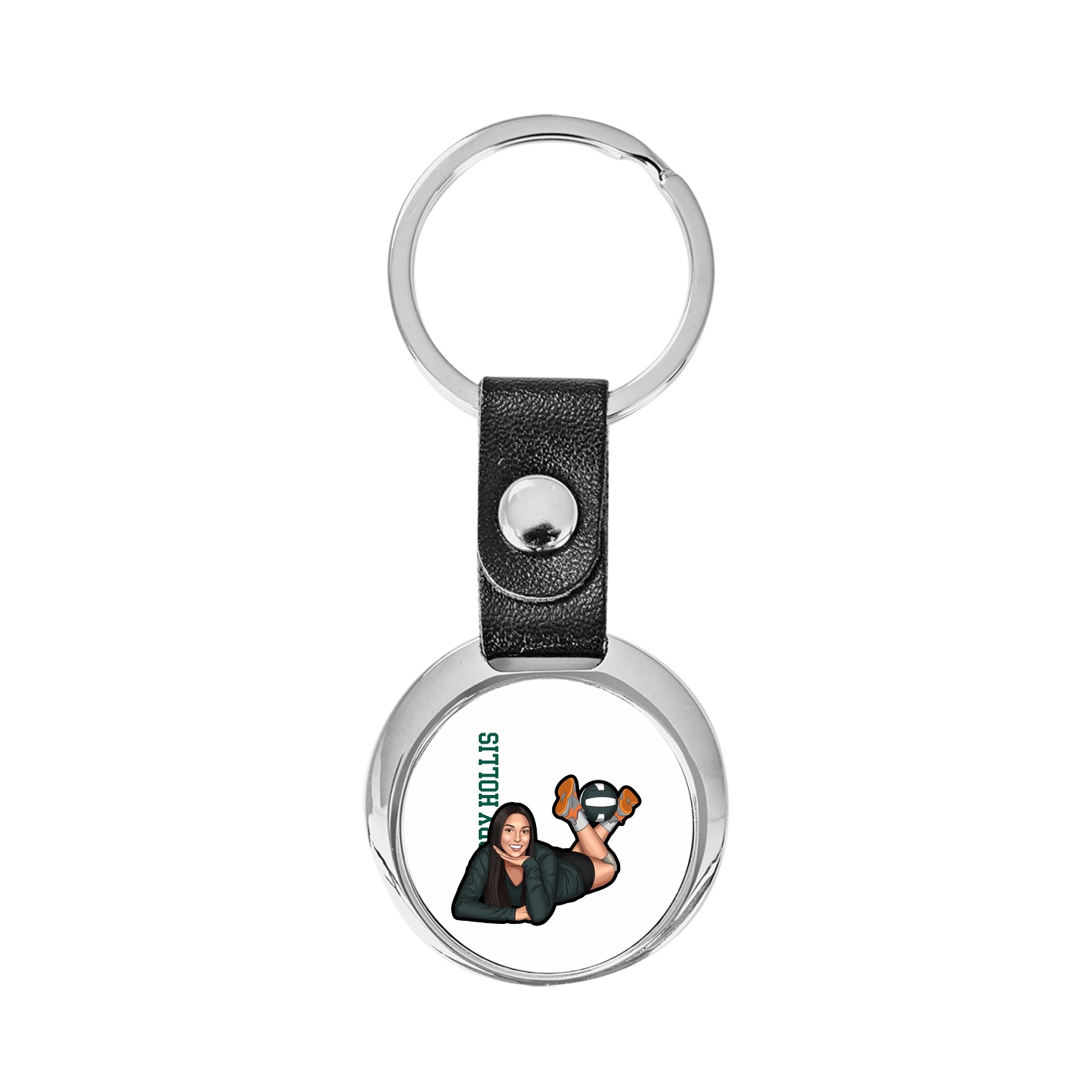 Key Chain — Name Vertical in Classic