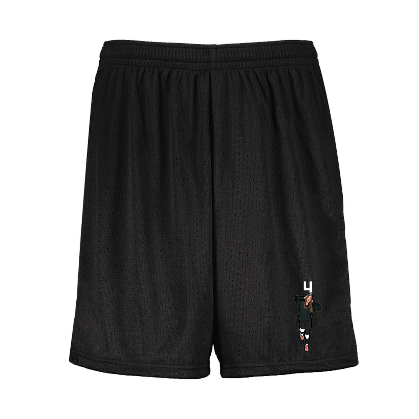 Shorts — Number Top in Black