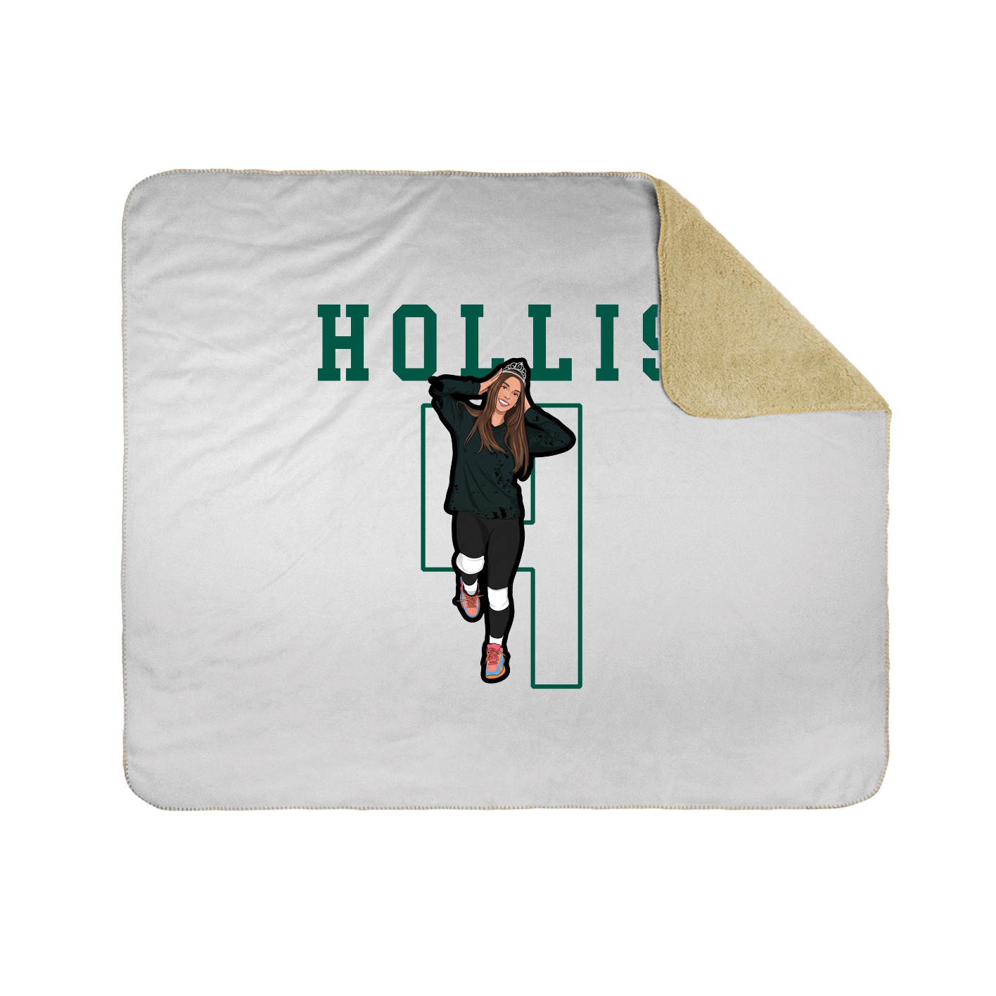 Throw Blanket — Shirsey in White