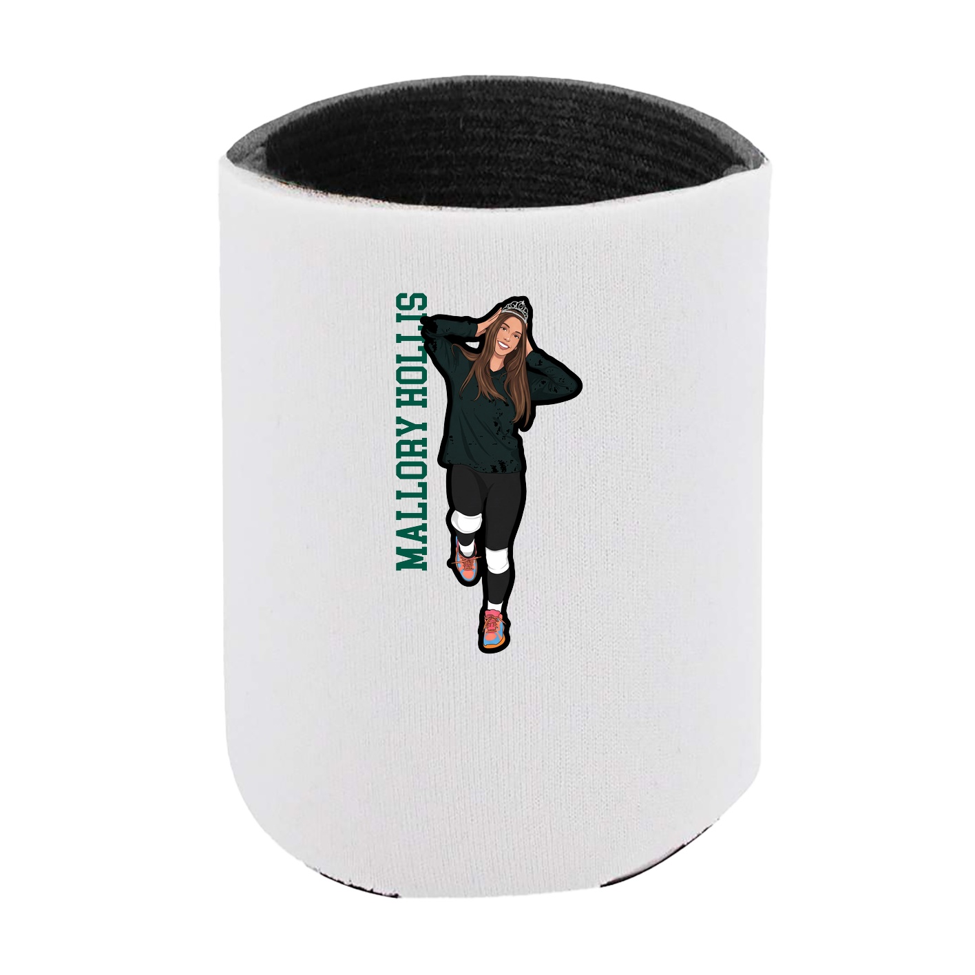 Can Holder — Name Vertical in White