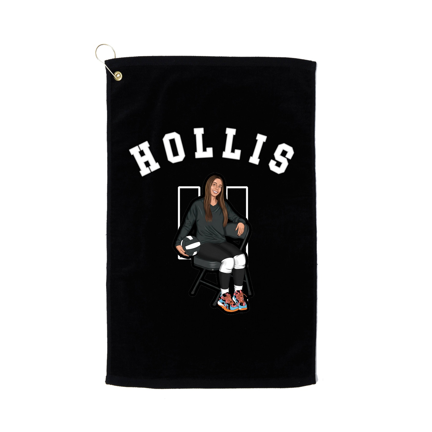 Golf Towel — Shirsey Arch in Black