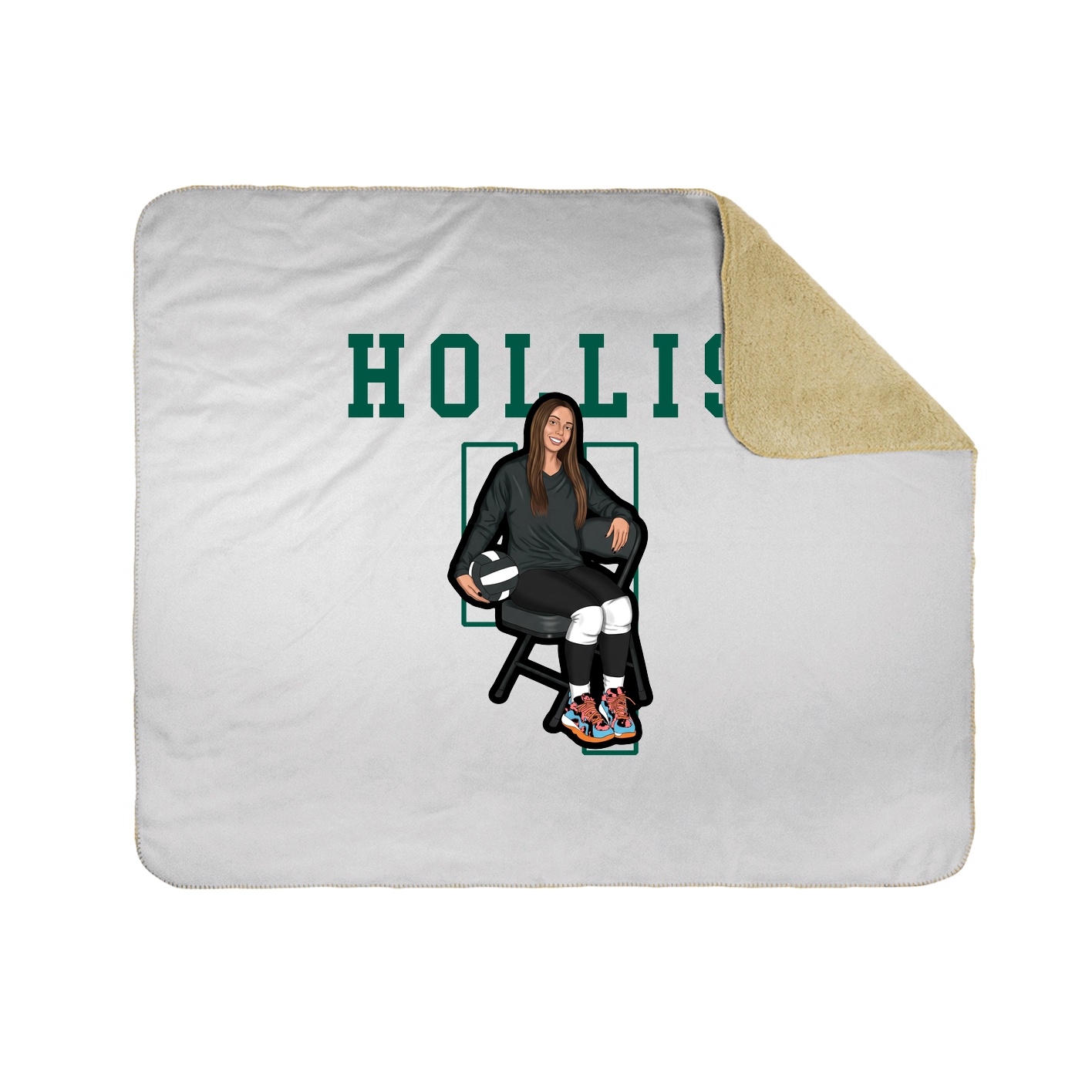 Throw Blanket — Shirsey in White