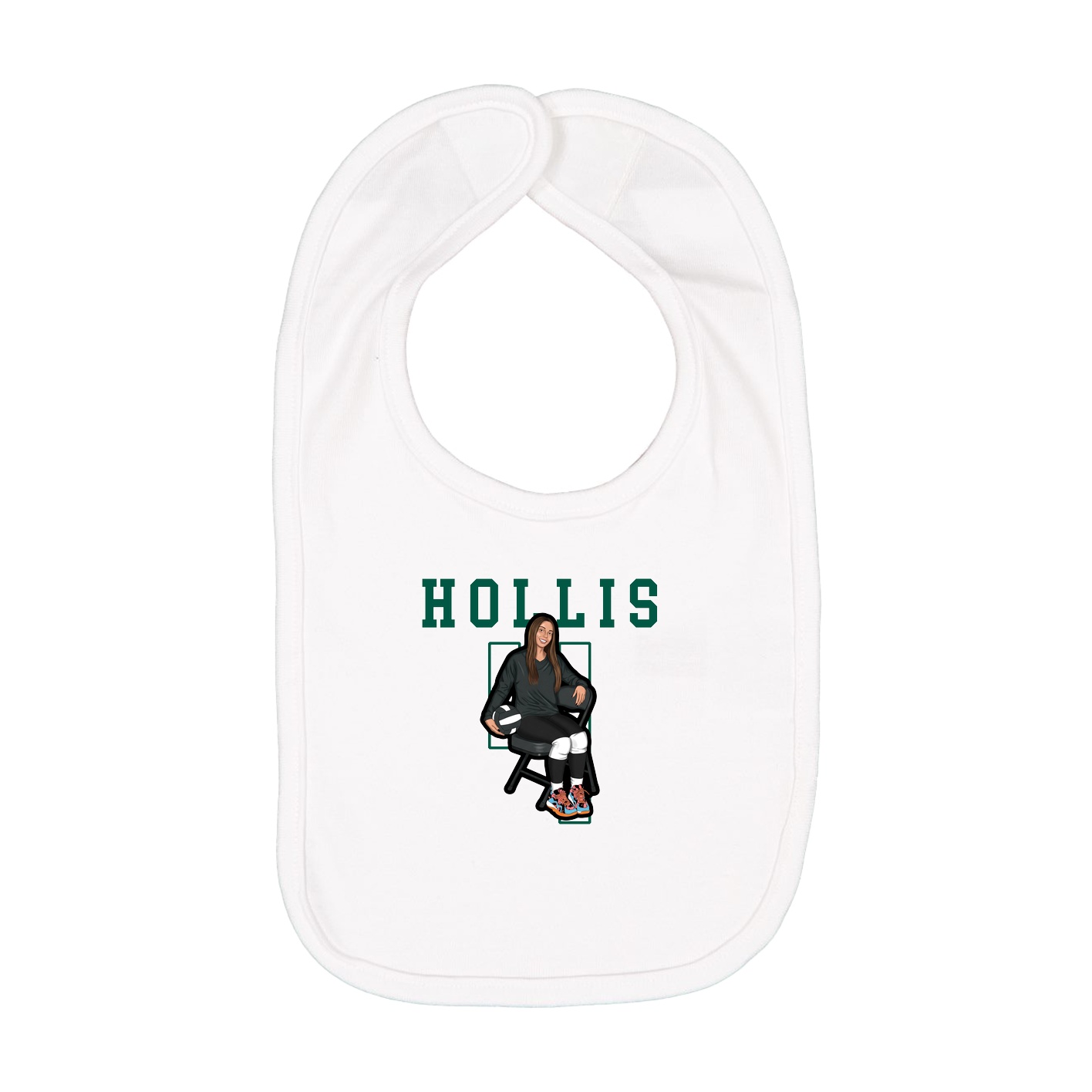 Infant Bib — Shirsey in White