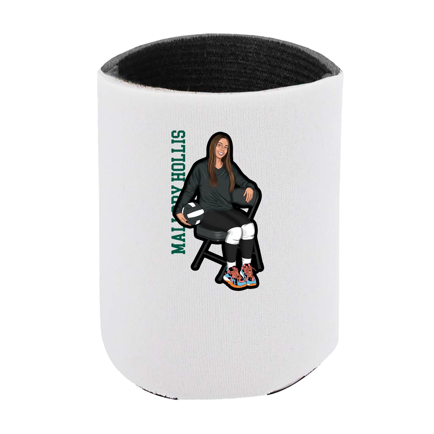 Can Holder — Name Vertical in White