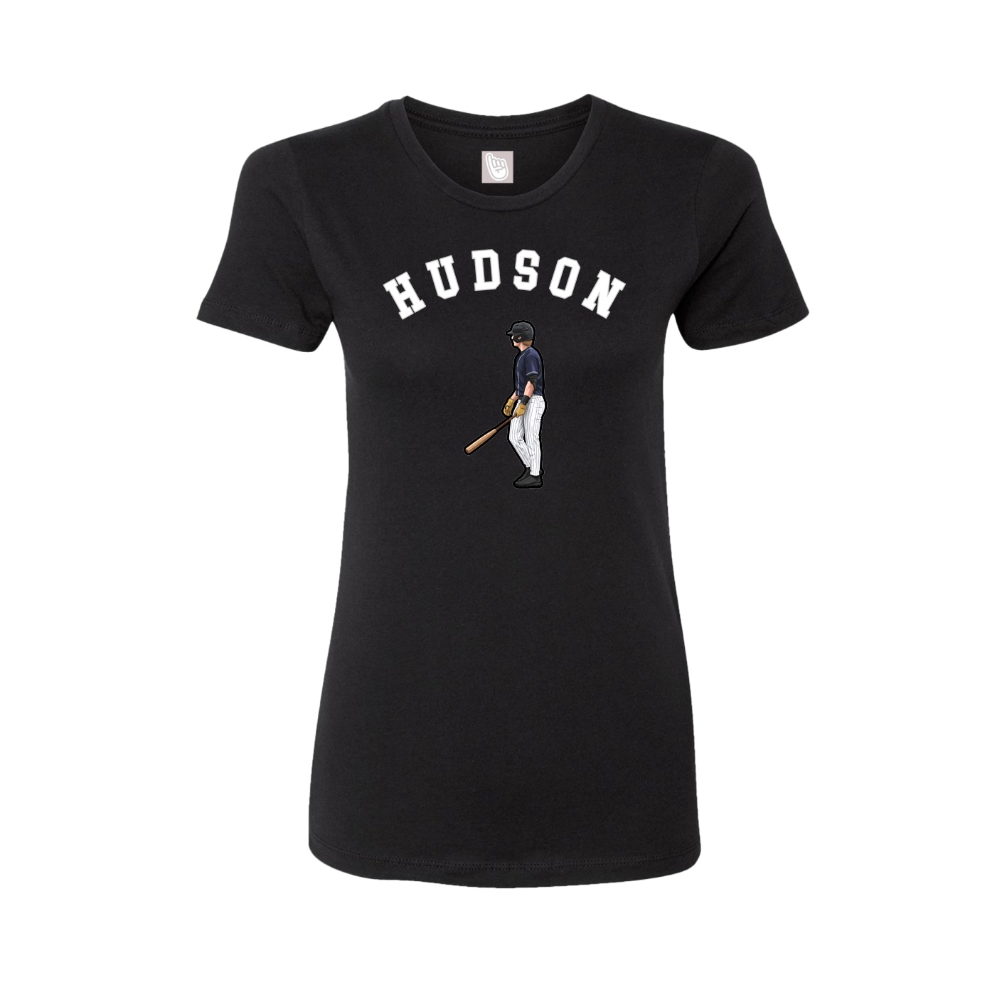 Fitted Women's Tee — Shirsey Arch in Black