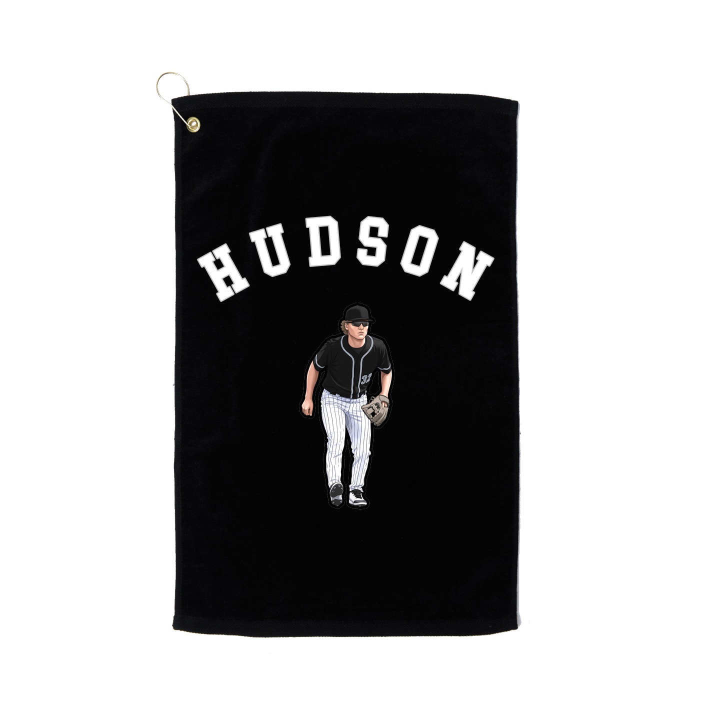 Golf Towel — Shirsey Arch in Black