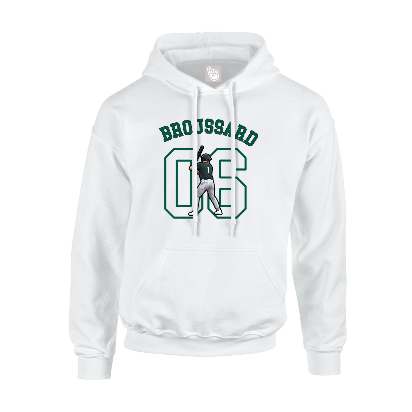 Youth Hoodie — Shirsey Arch in White