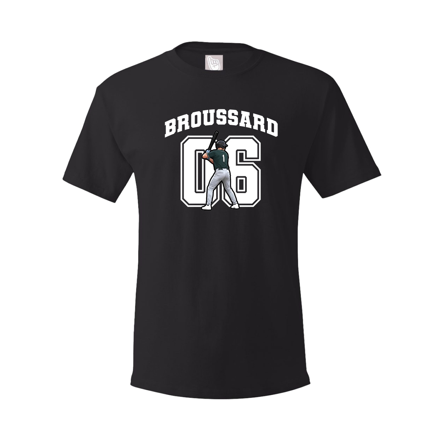 Youth Tee — Number in Black
