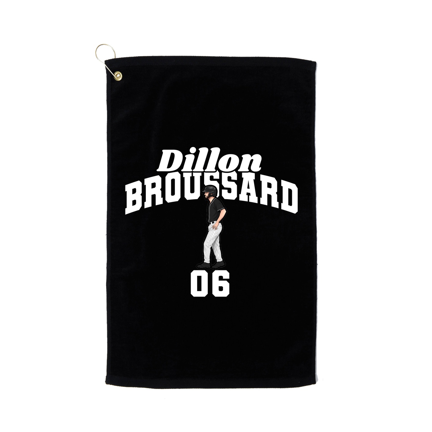 Golf Towel — Signature Arch in Black
