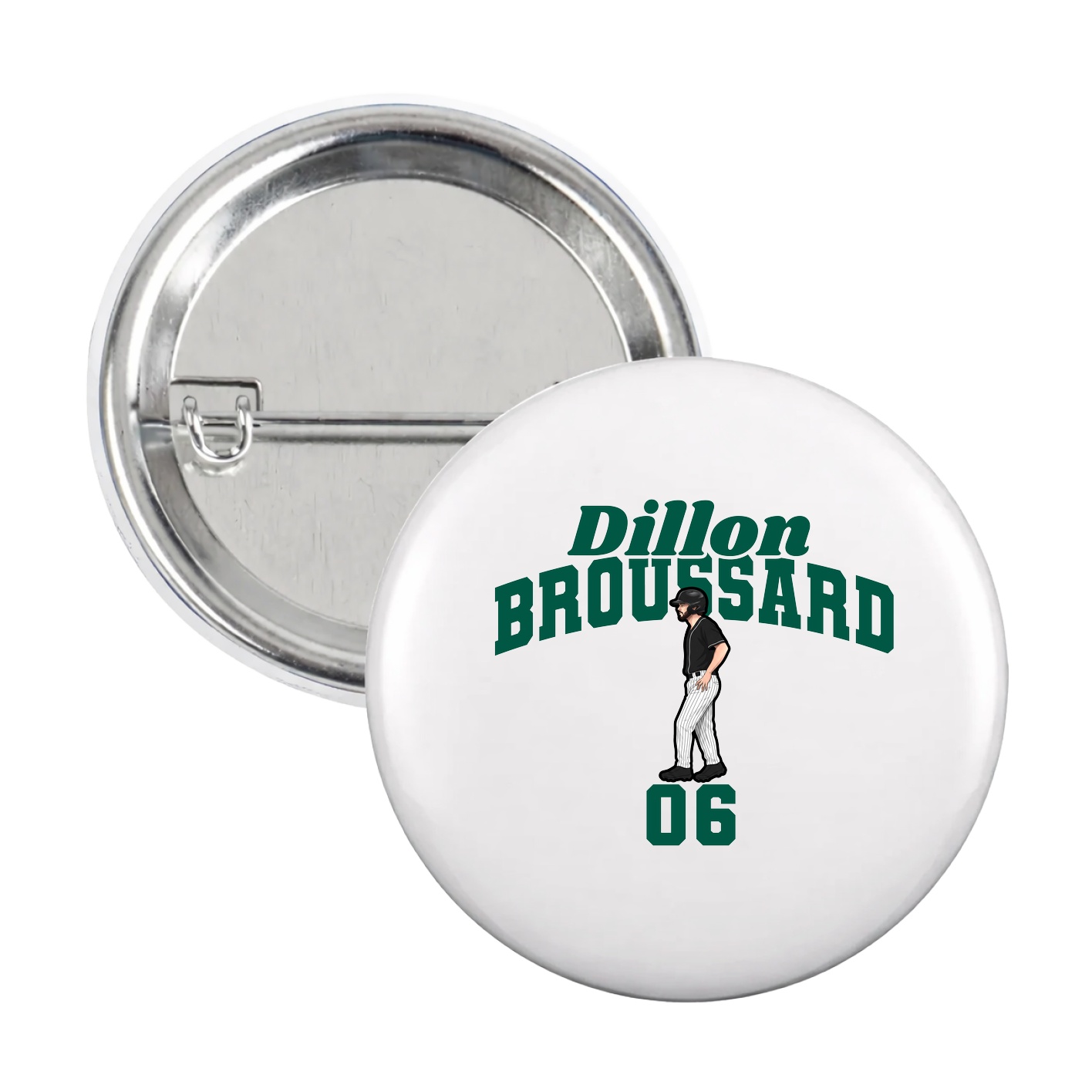 Game Day Button — Signature Arch in White