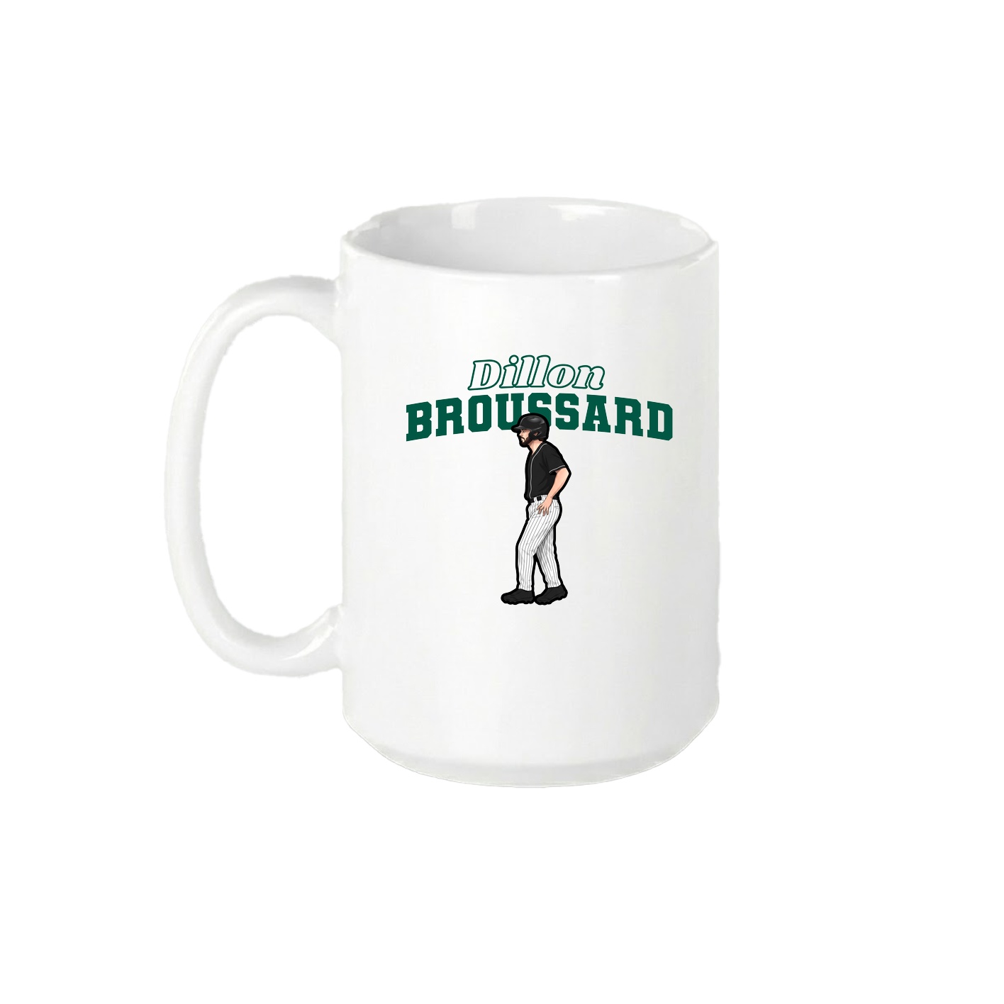15oz Coffee Mug — Name Arch in White
