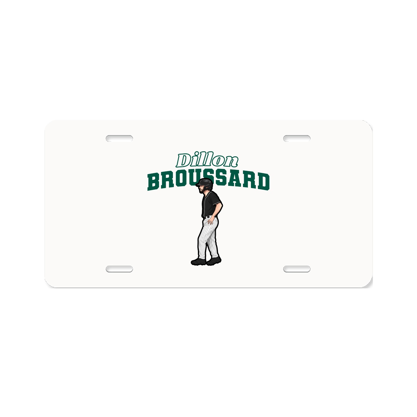 License Plate — Name Arch in Classic