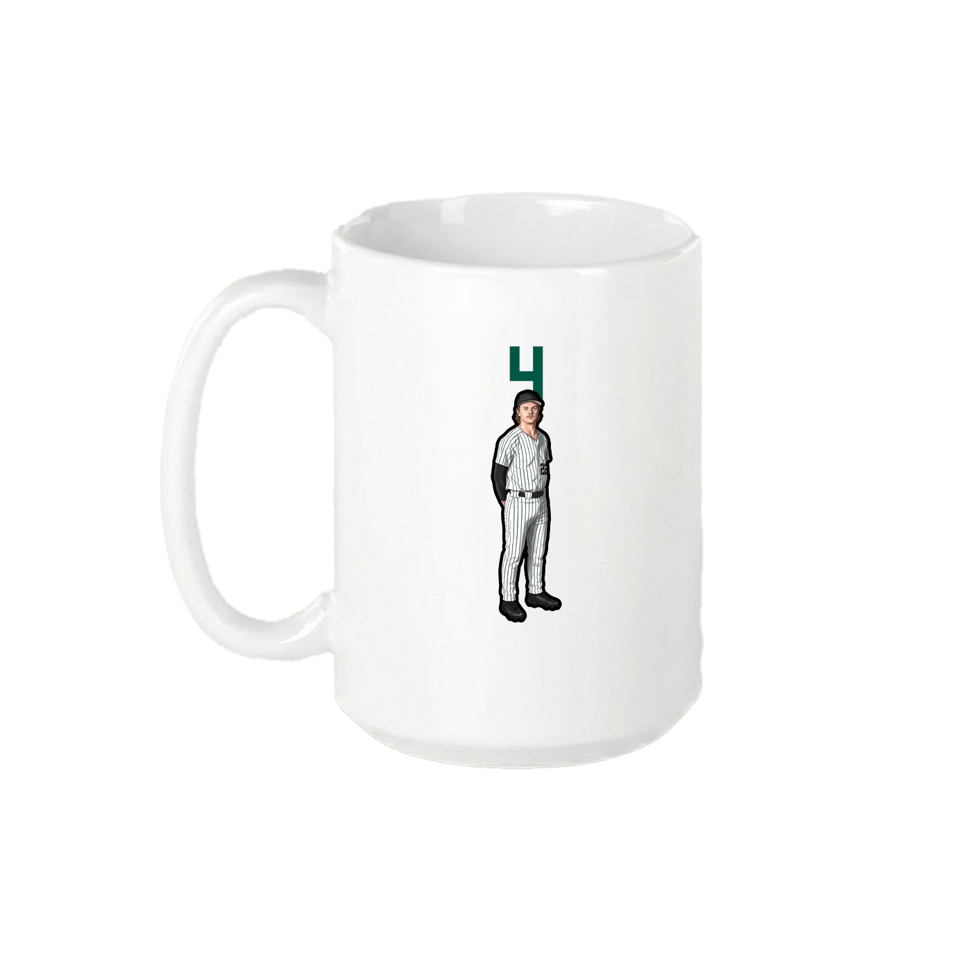 15oz Coffee Mug — Number Top in White