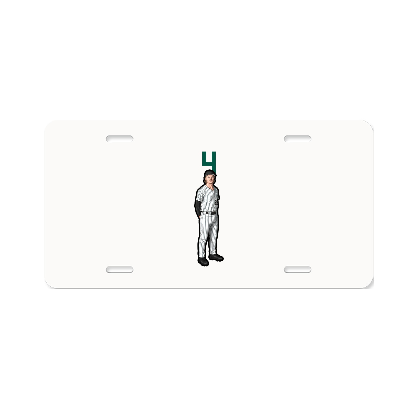 License Plate — Number Top in Classic