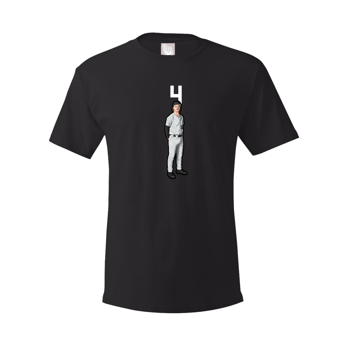 Youth Tee — Number Top in Black