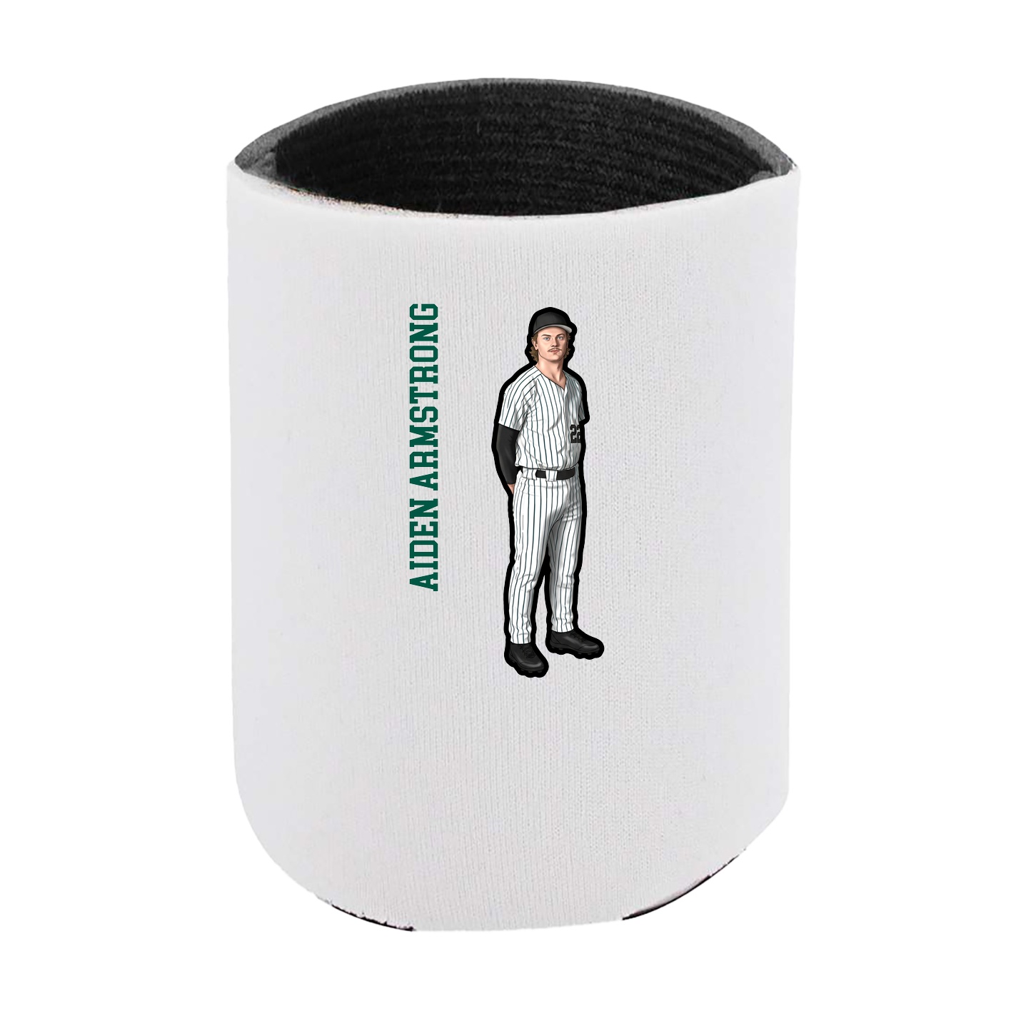 Can Holder — Name Vertical in White
