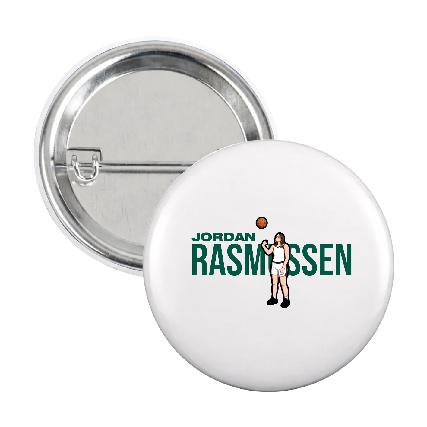 Game Day Button — Player Name in White