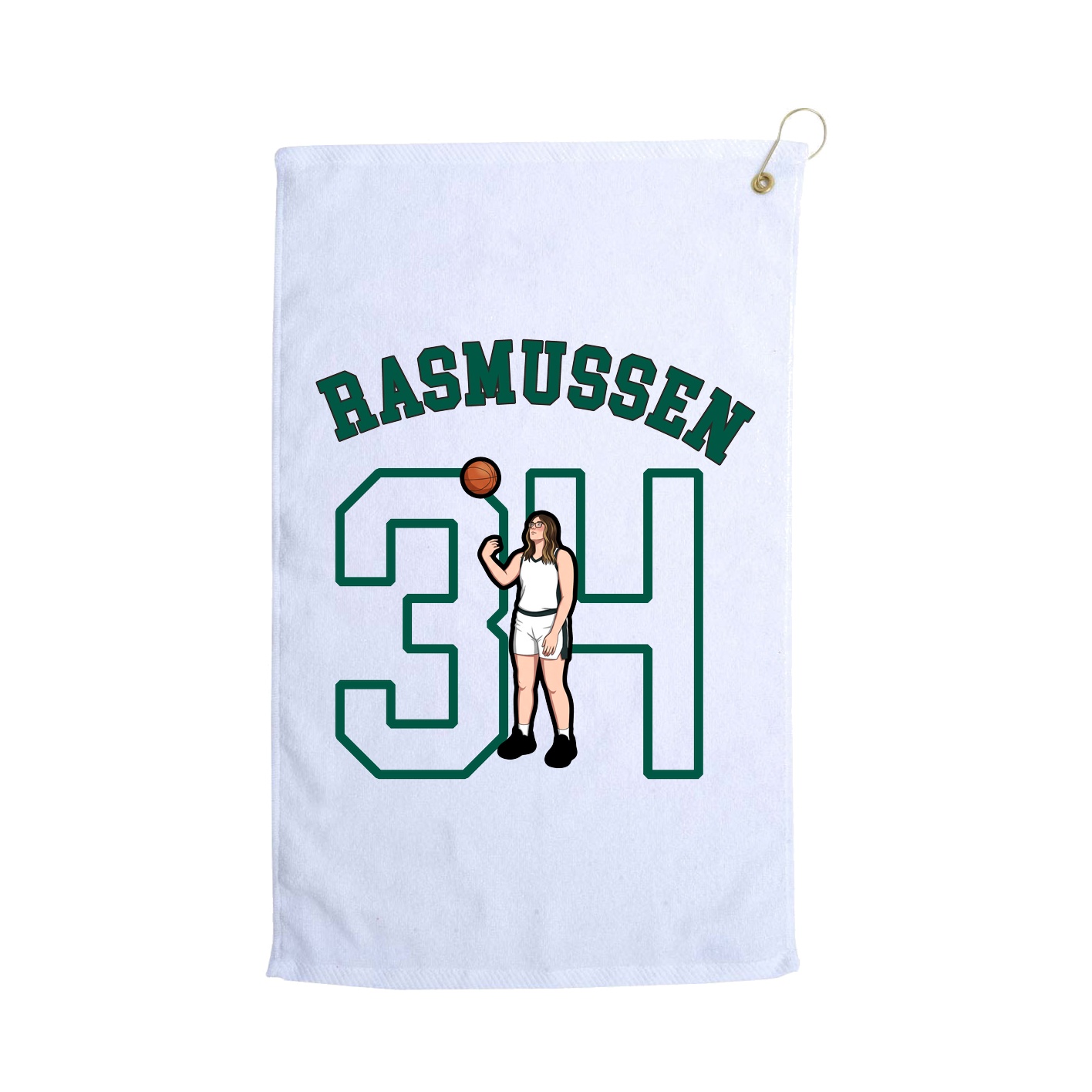 Golf Towel — Shirsey Arch in White